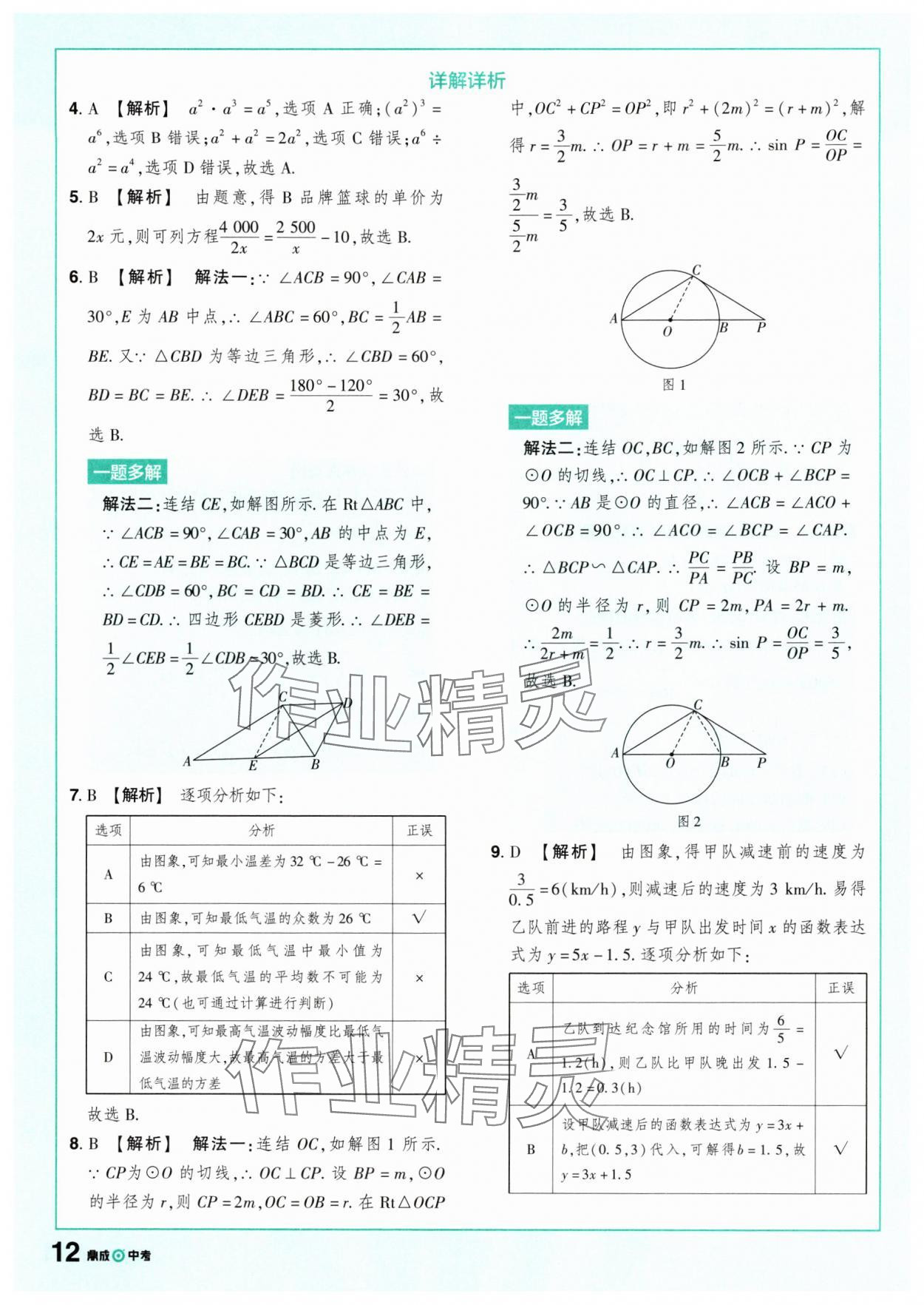 2025年中考仿真卷數(shù)學浙江專版 參考答案第12頁