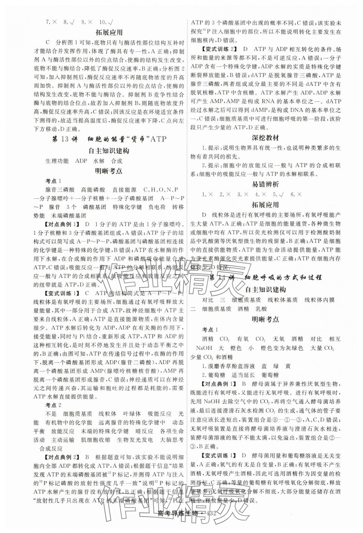 2025年北斗星高考導練生物 第12頁