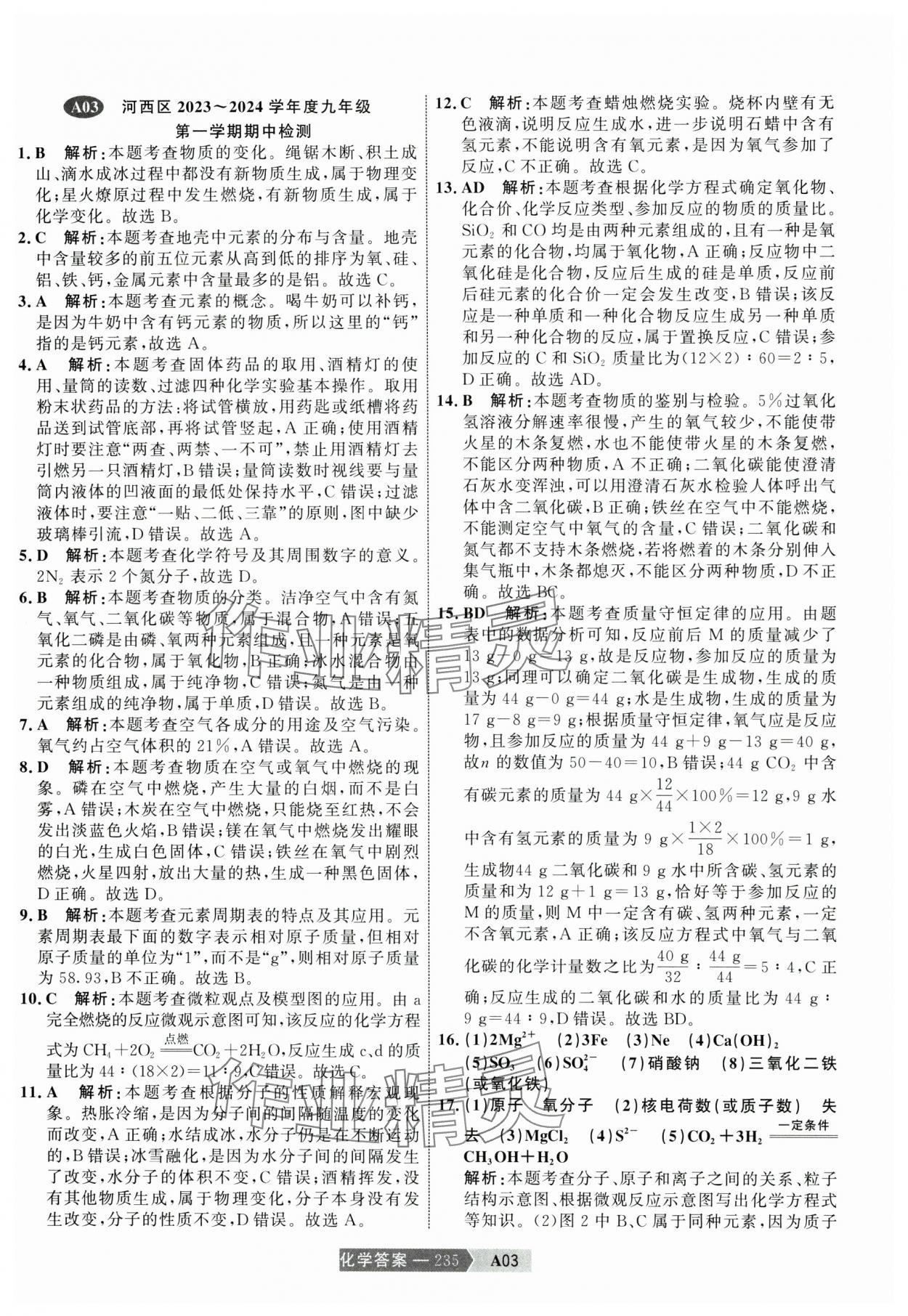 2025年水木教育中考模擬試卷精編化學(xué) 參考答案第5頁(yè)