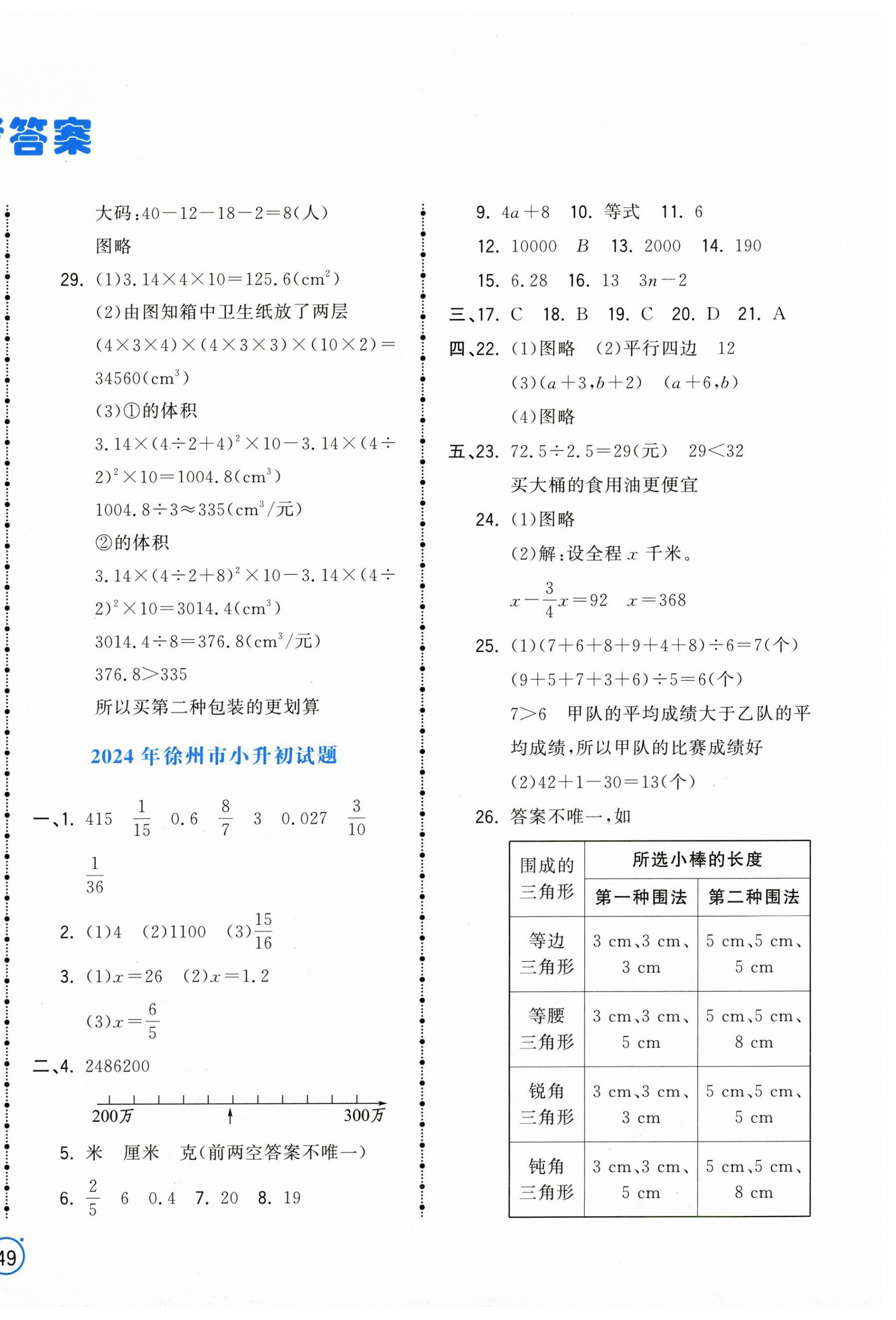 2025年奪冠沖刺卷小學畢業升學總復習六年級數學 第2頁