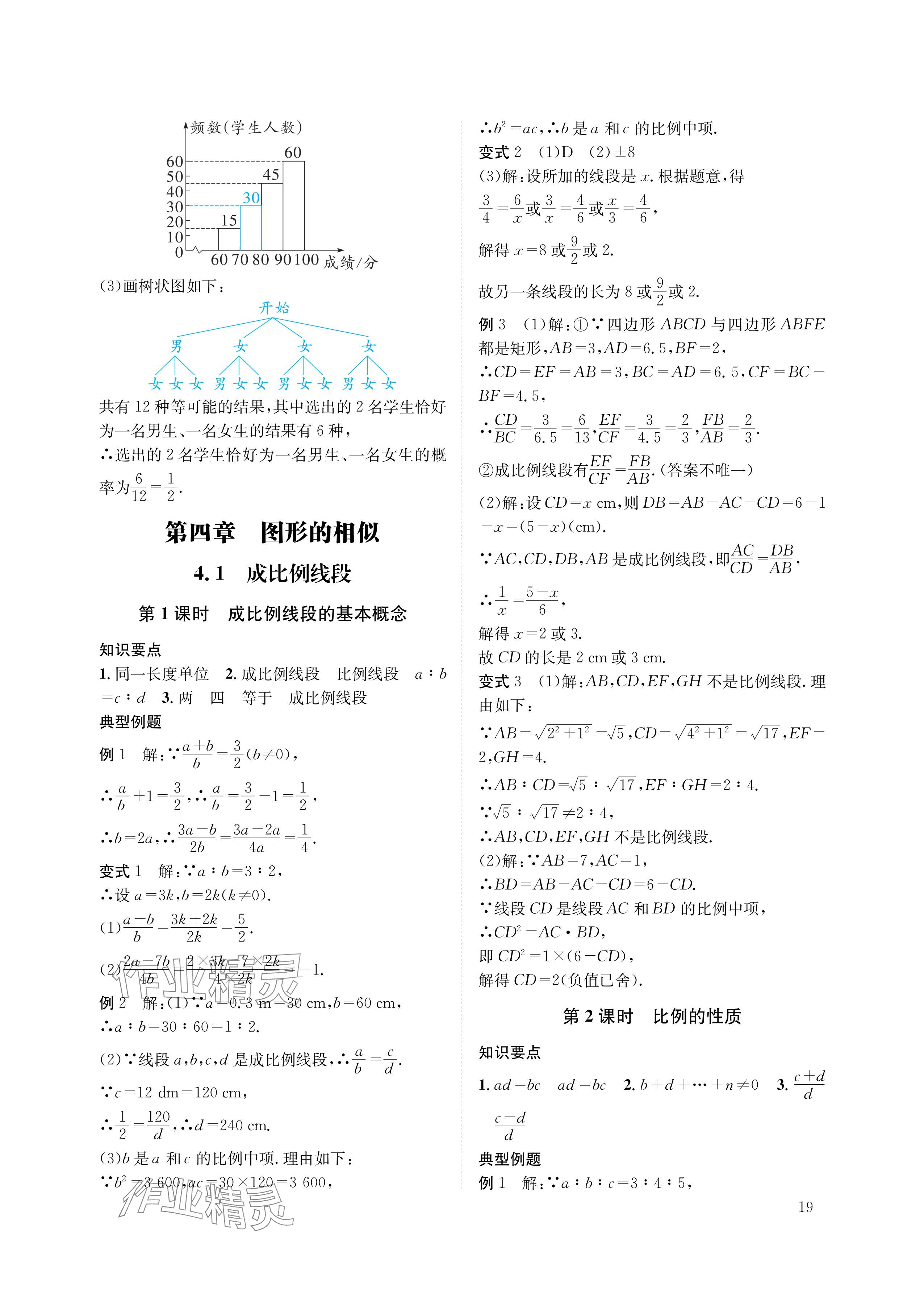 2024年第一學(xué)堂九年級(jí)數(shù)學(xué)上冊(cè)北師大版 參考答案第19頁(yè)