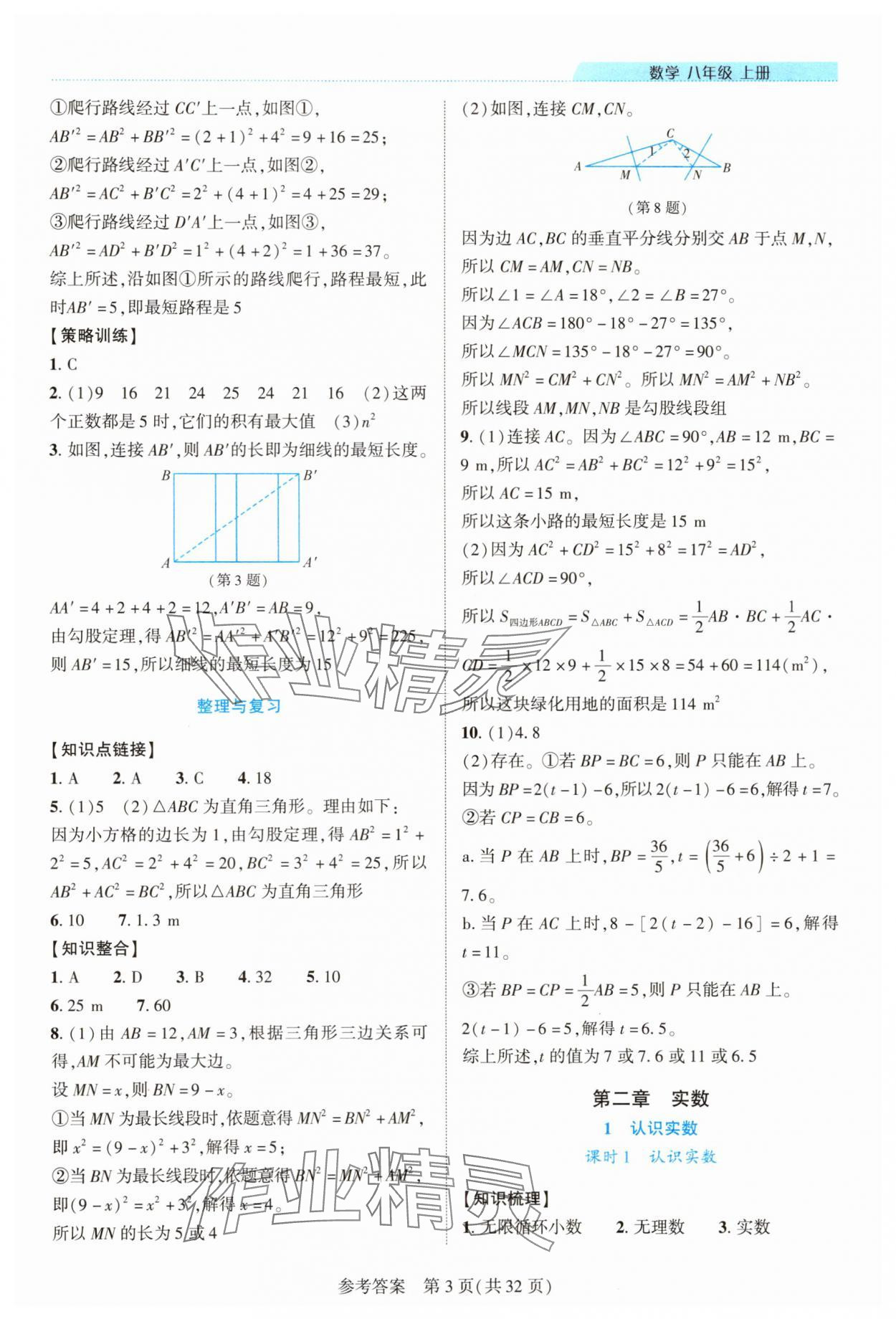 2025年新課程同步學案八年級數學上冊北師大版 第3頁