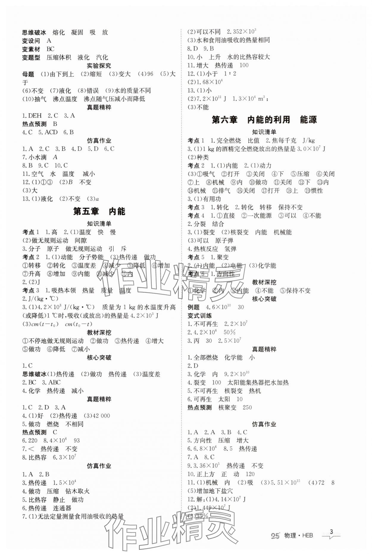 2025年中考特训营物理河北专版&nbsp;第3页