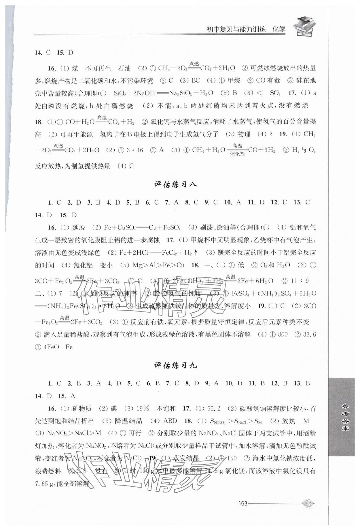 2025年初中復習與能力訓練中考化學 第3頁