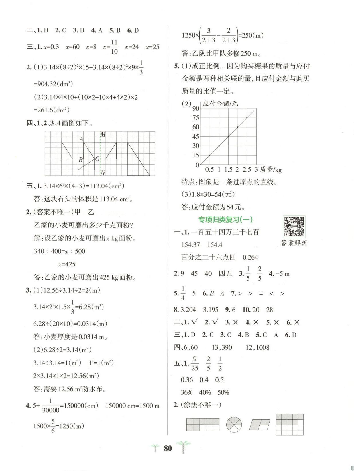 2025年小學學霸沖A卷六年級數學下冊北師大版 第4頁
