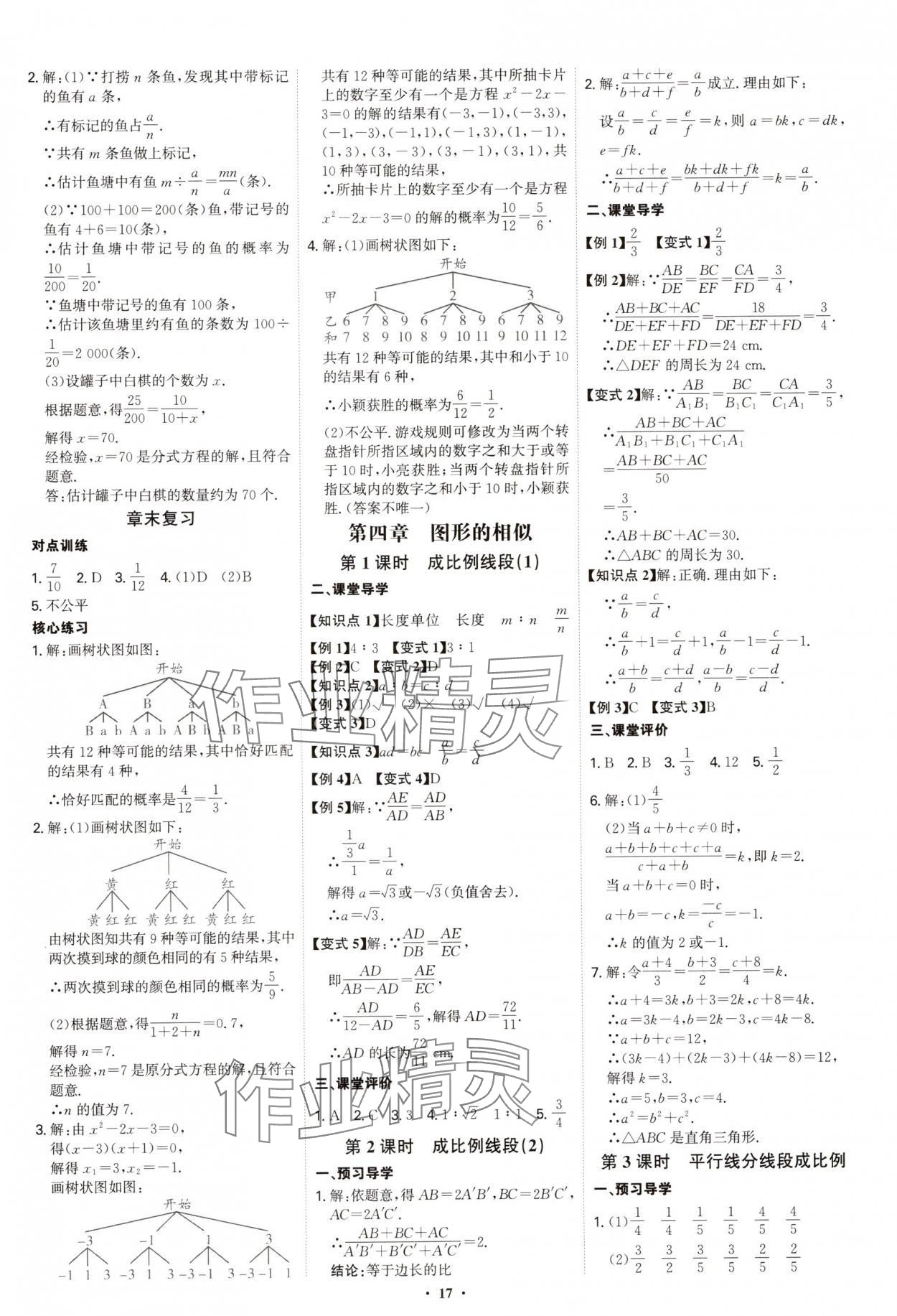 2025年多維導(dǎo)學(xué)案九年級(jí)數(shù)學(xué)全一冊(cè)北師大版 第17頁(yè)