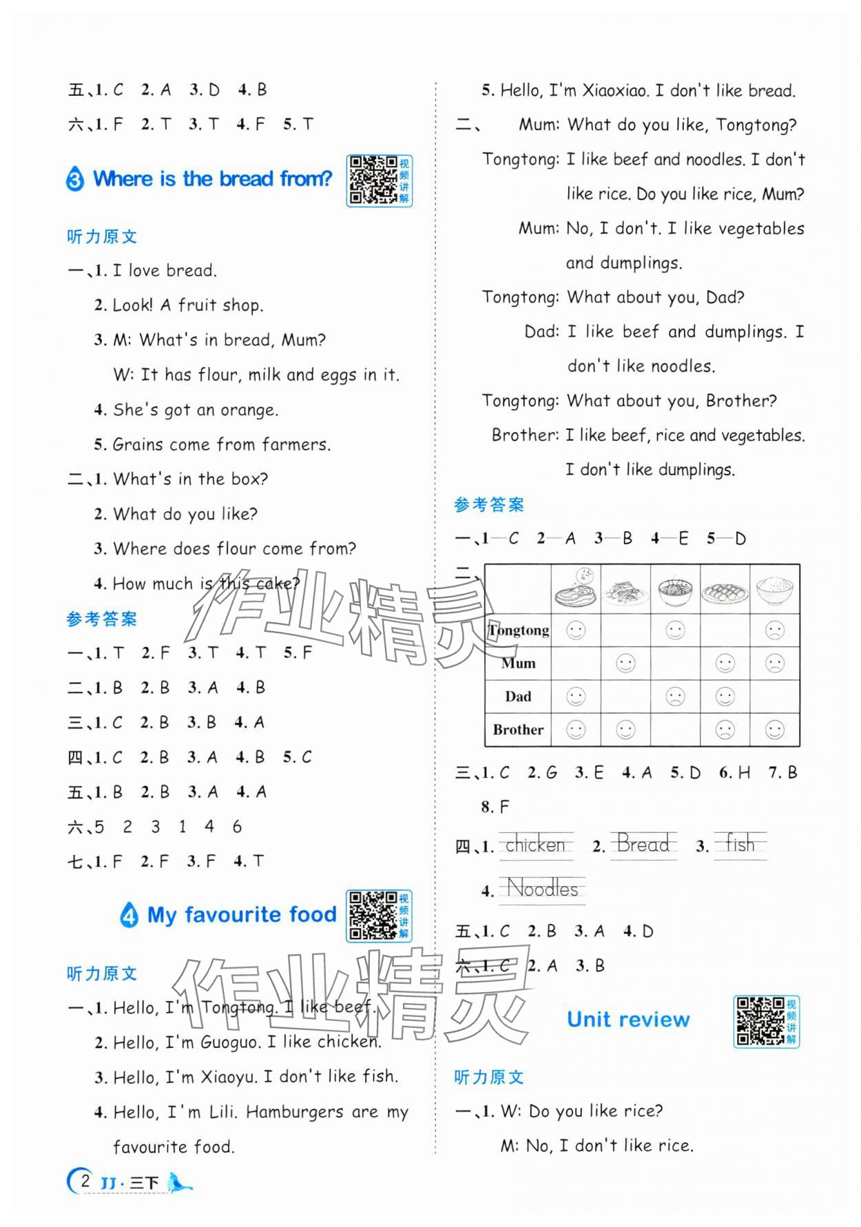 2025年陽光同學課時優化作業三年級英語下冊冀教版 第2頁