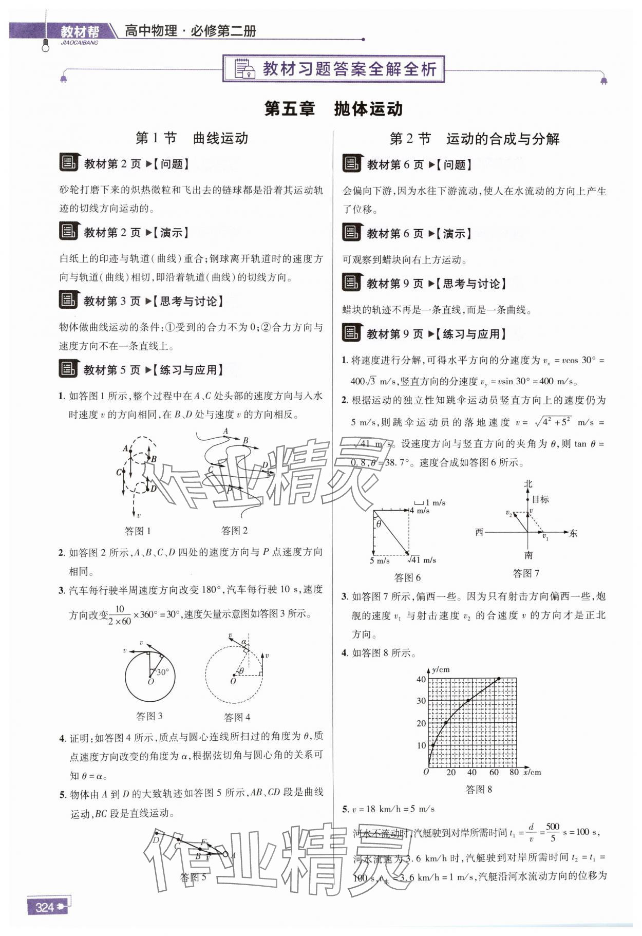 2024年教材课本高中物理必修第二册人教版 第1页