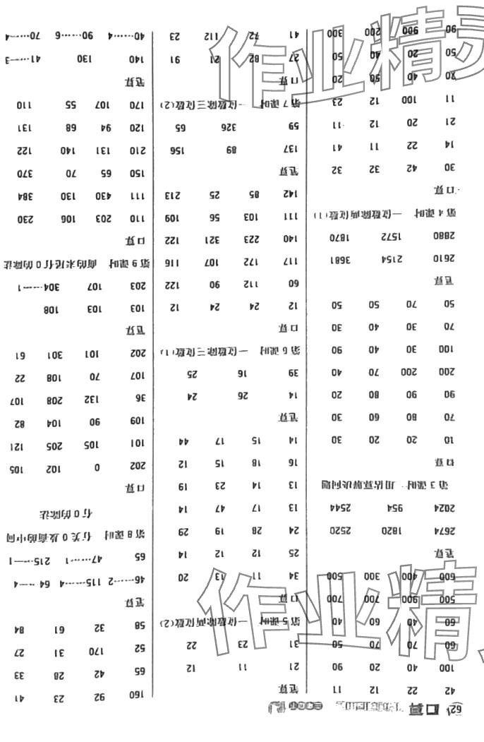 2024年口算心算速算应用题四川大学出版社三年级数学下册人教版 第2页