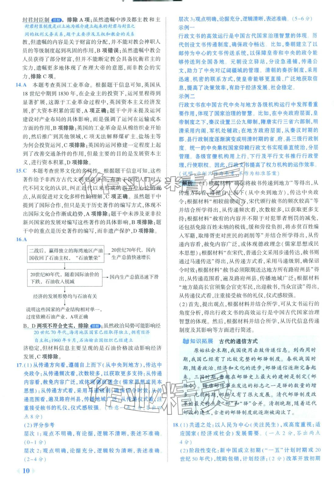 2026年53金卷优选卷汇编高中历史陕晋青宁专版&nbsp;第10页