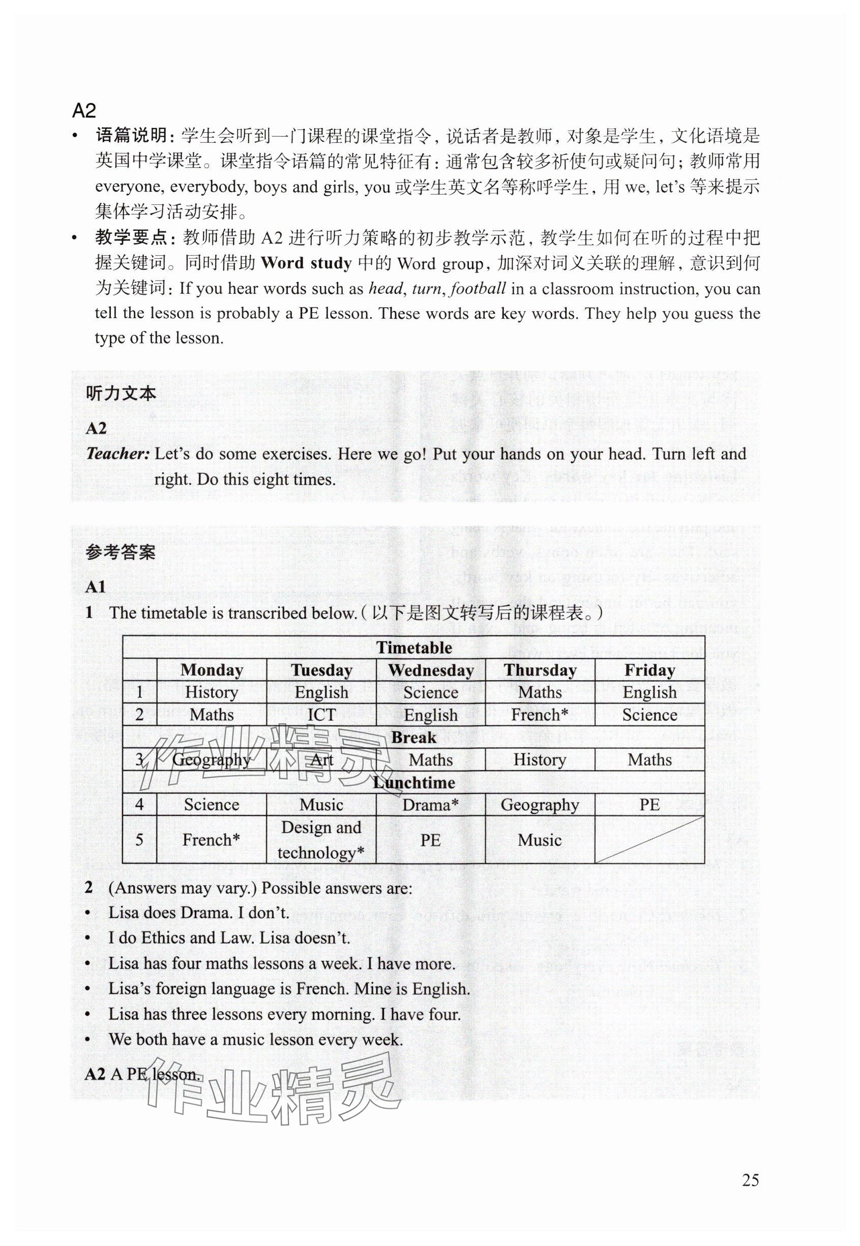 2024年教材課本六年級(jí)英語上冊(cè)滬教版54制 參考答案第21頁