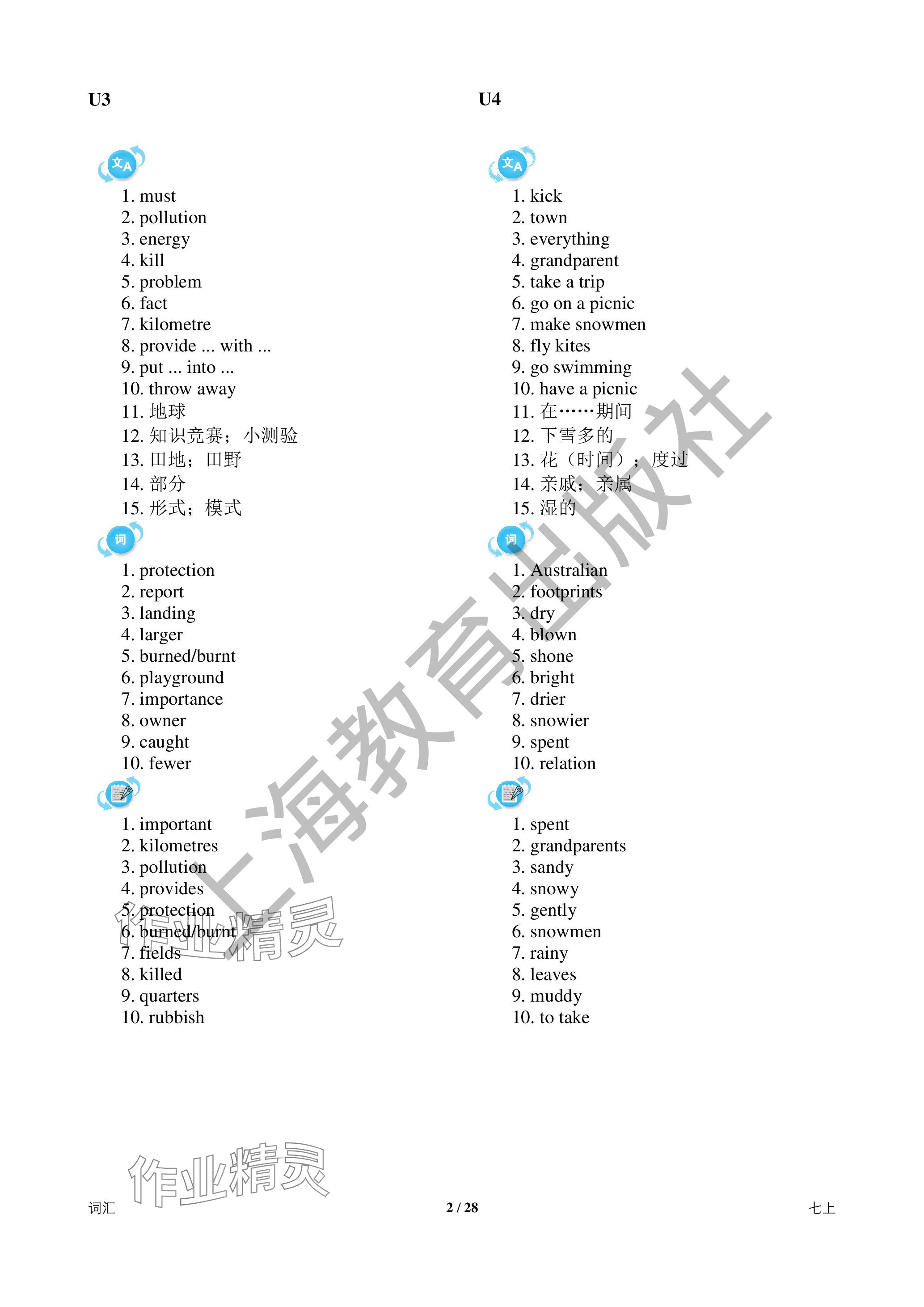 2024年中考英語總復(fù)習(xí)決勝100天深圳專版 參考答案第2頁