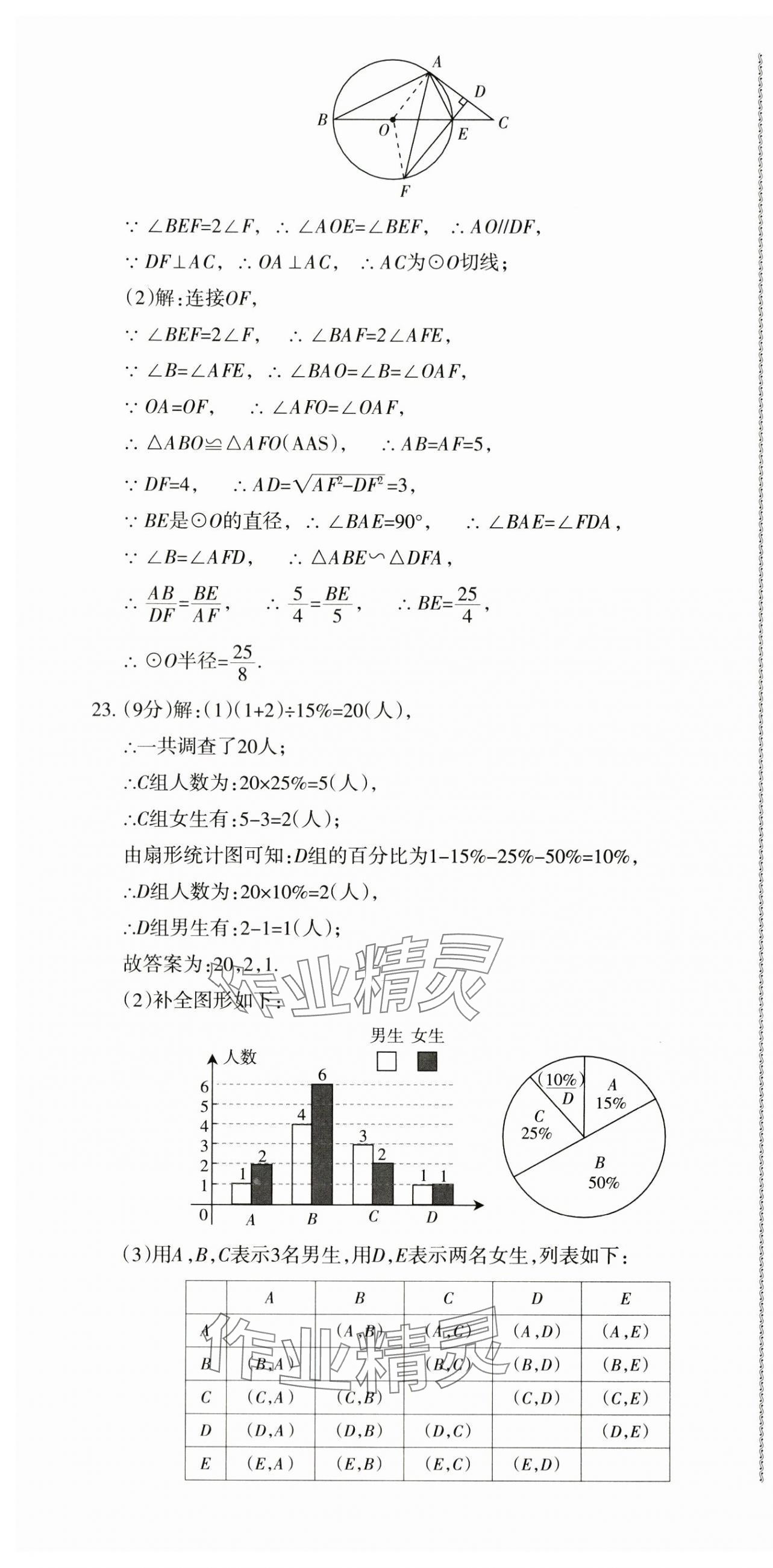 2024年青海省初中學業水平考試模擬試卷數學 參考答案第4頁