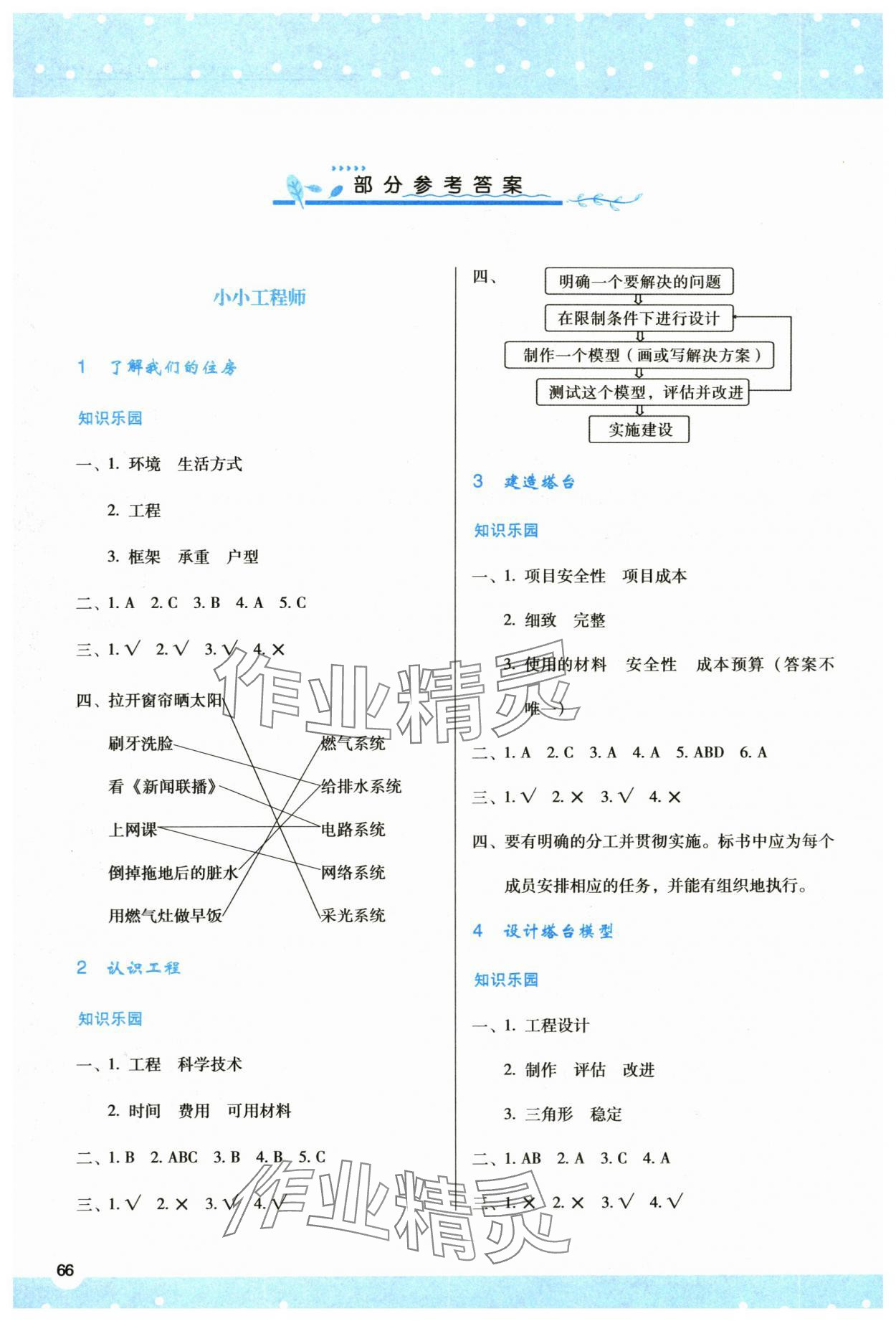 2024年新課程學習與評價六年級科學下冊教科版 參考答案第1頁