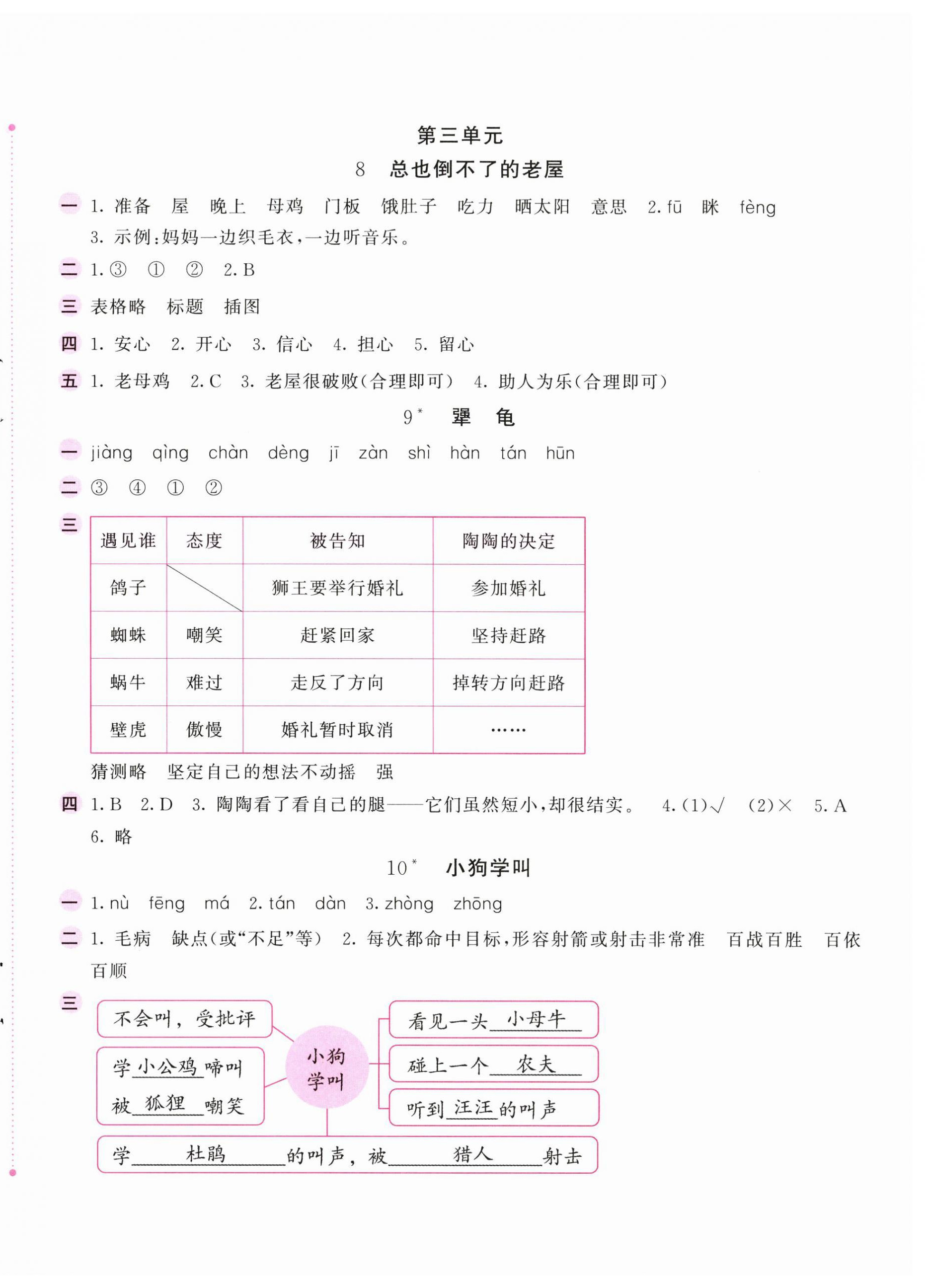 2025年新编基础训练三年级语文上册人教版 第4页