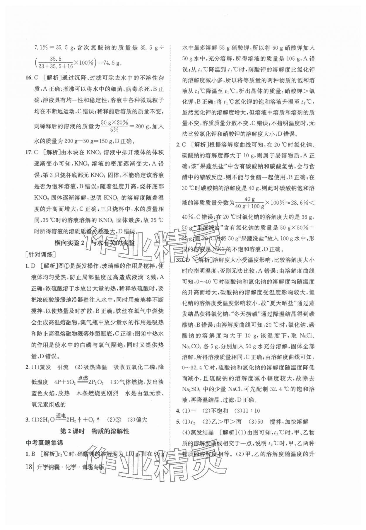 2025年升學(xué)錦囊化學(xué)青島專(zhuān)版 第18頁(yè)