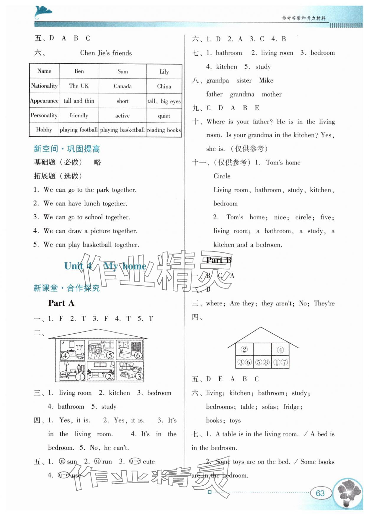 2024年南方新課堂金牌學(xué)案四年級(jí)英語(yǔ)上冊(cè)人教版 第3頁(yè)