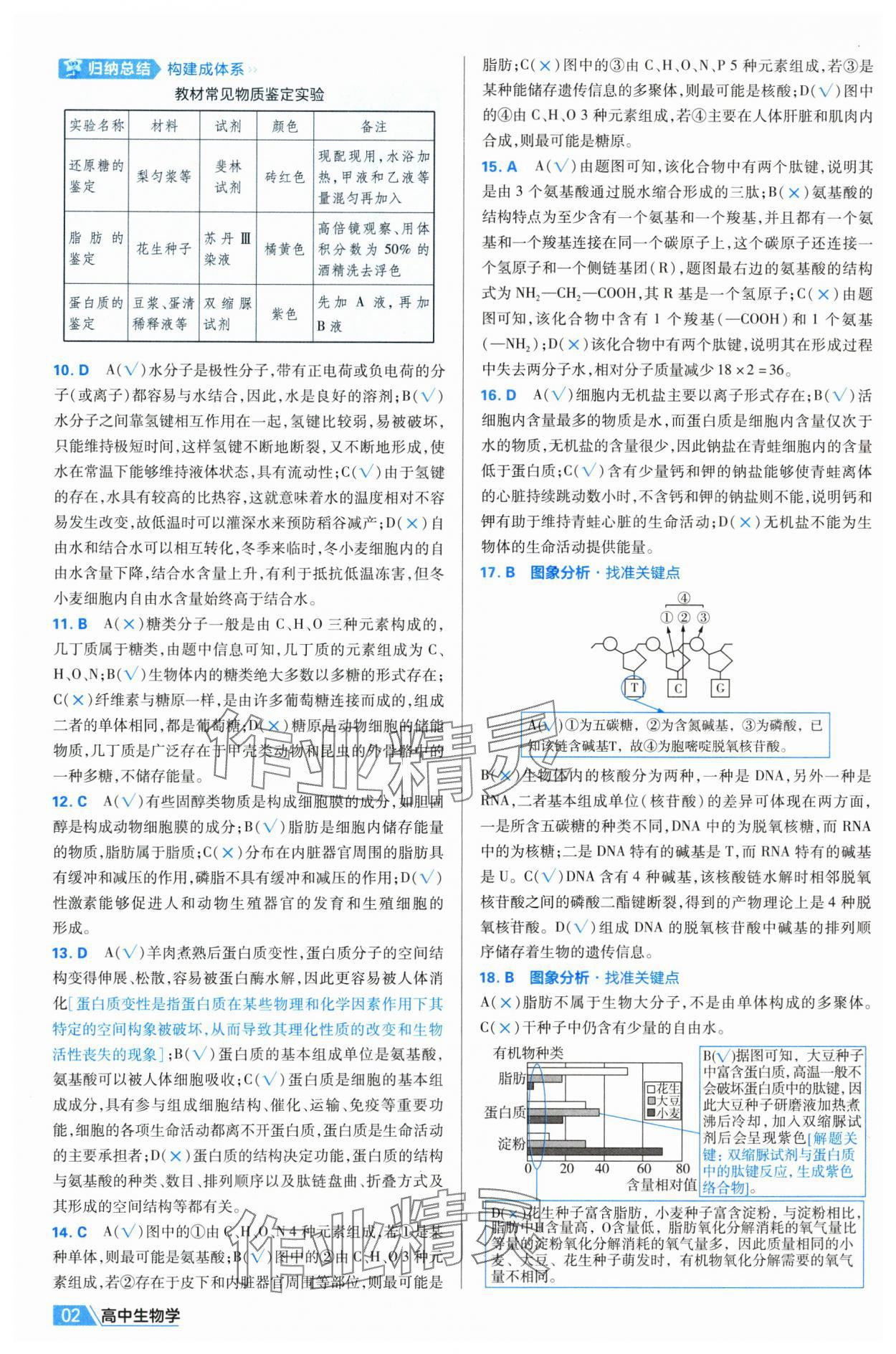 2025年金考卷名师名题单元双测卷高中生物必修1人教版 第2页