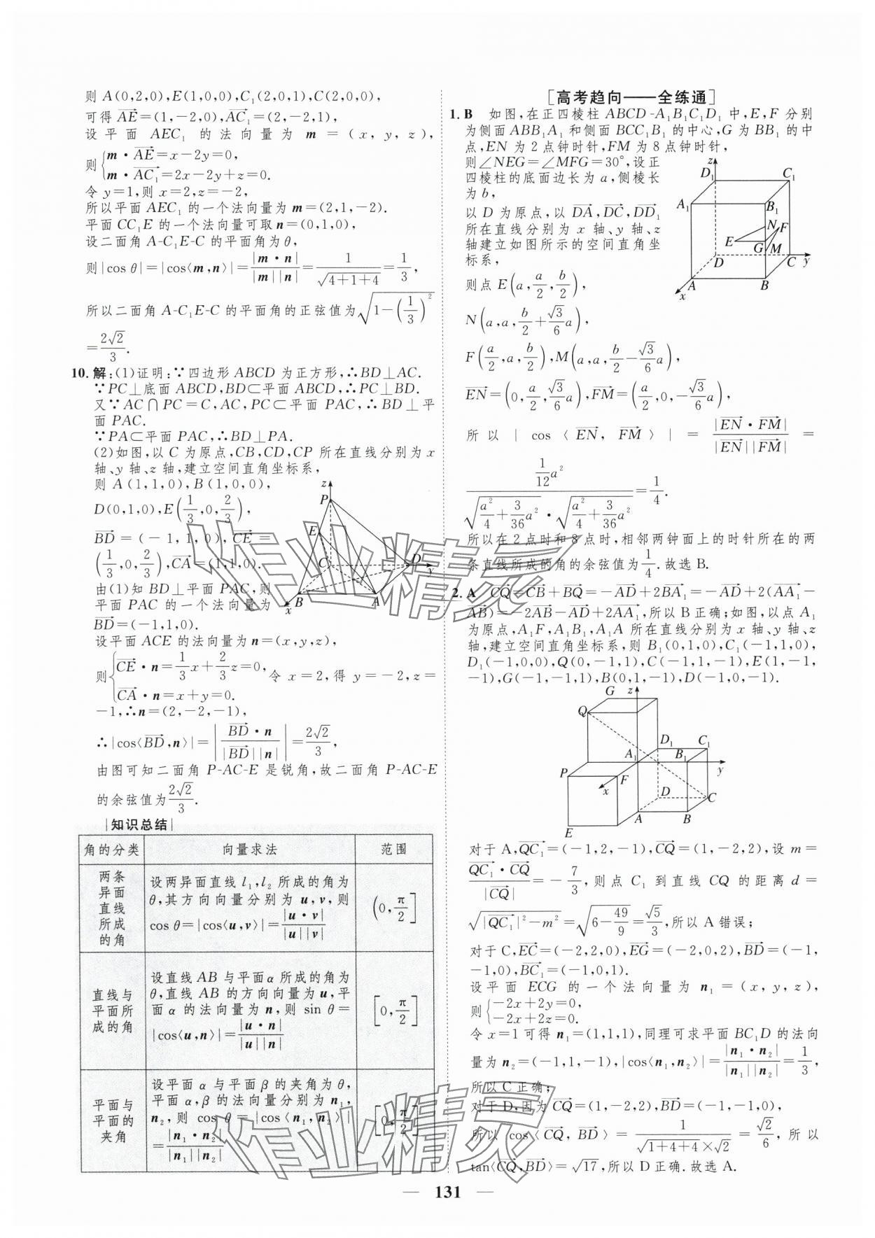 2025年三維設(shè)計(jì)學(xué)思用精練高中數(shù)學(xué)選擇性必修第一冊人教版 參考答案第14頁