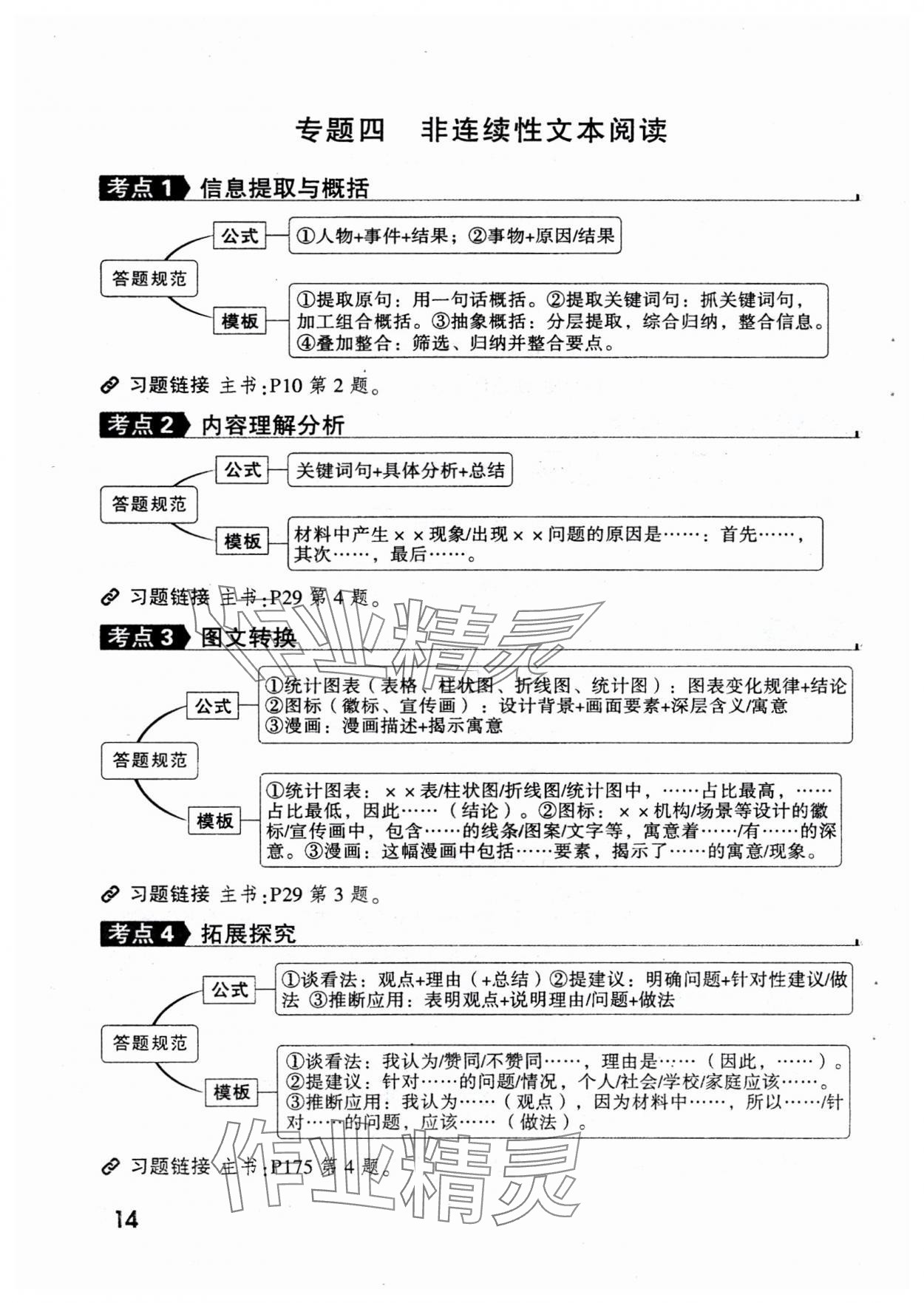 2025年萬(wàn)唯中考現(xiàn)代文閱讀八年級(jí)+九年級(jí)語(yǔ)文人教版 參考答案第14頁(yè)