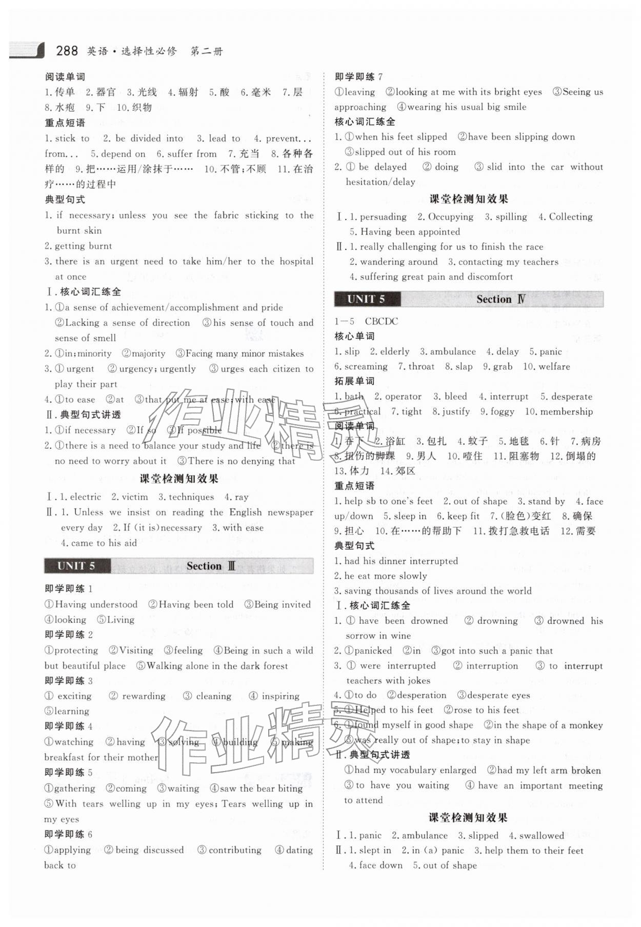 2025年金版新学案高中英语选择性必修第二册人教版 参考答案第11页