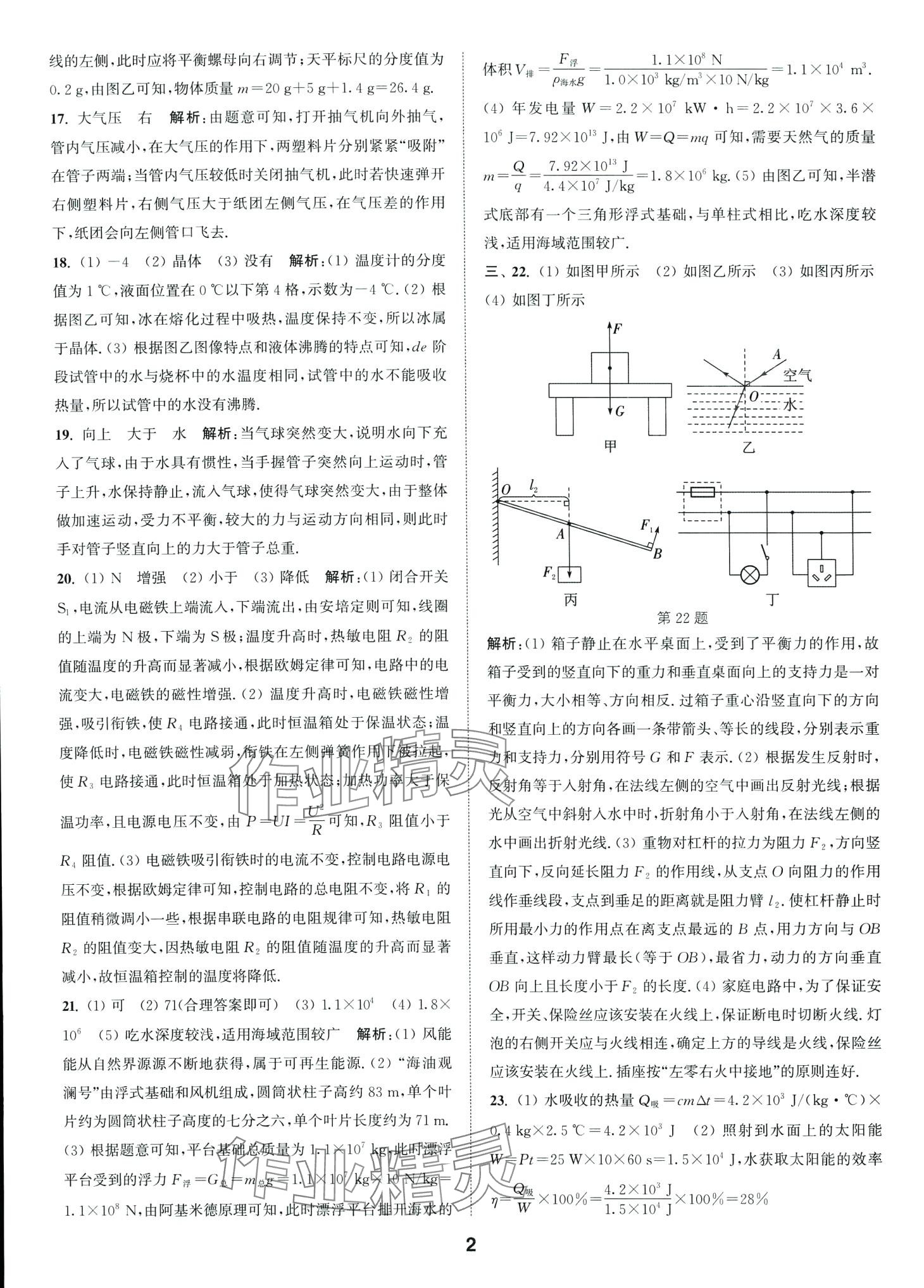 2024年通城學(xué)典卷典物理江蘇專版 第2頁