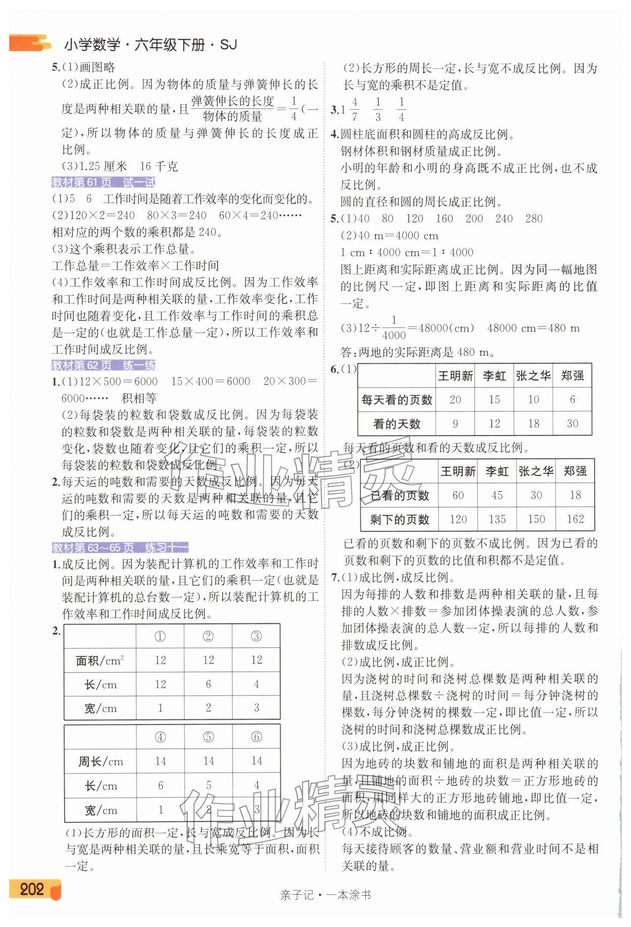 2026年一本涂书六年级数学下册苏教版&nbsp;第6页