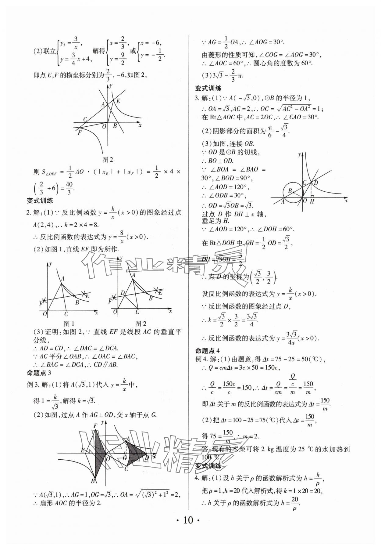 2024年理想中考數(shù)學(xué)中考河南專(zhuān)版 參考答案第10頁(yè)