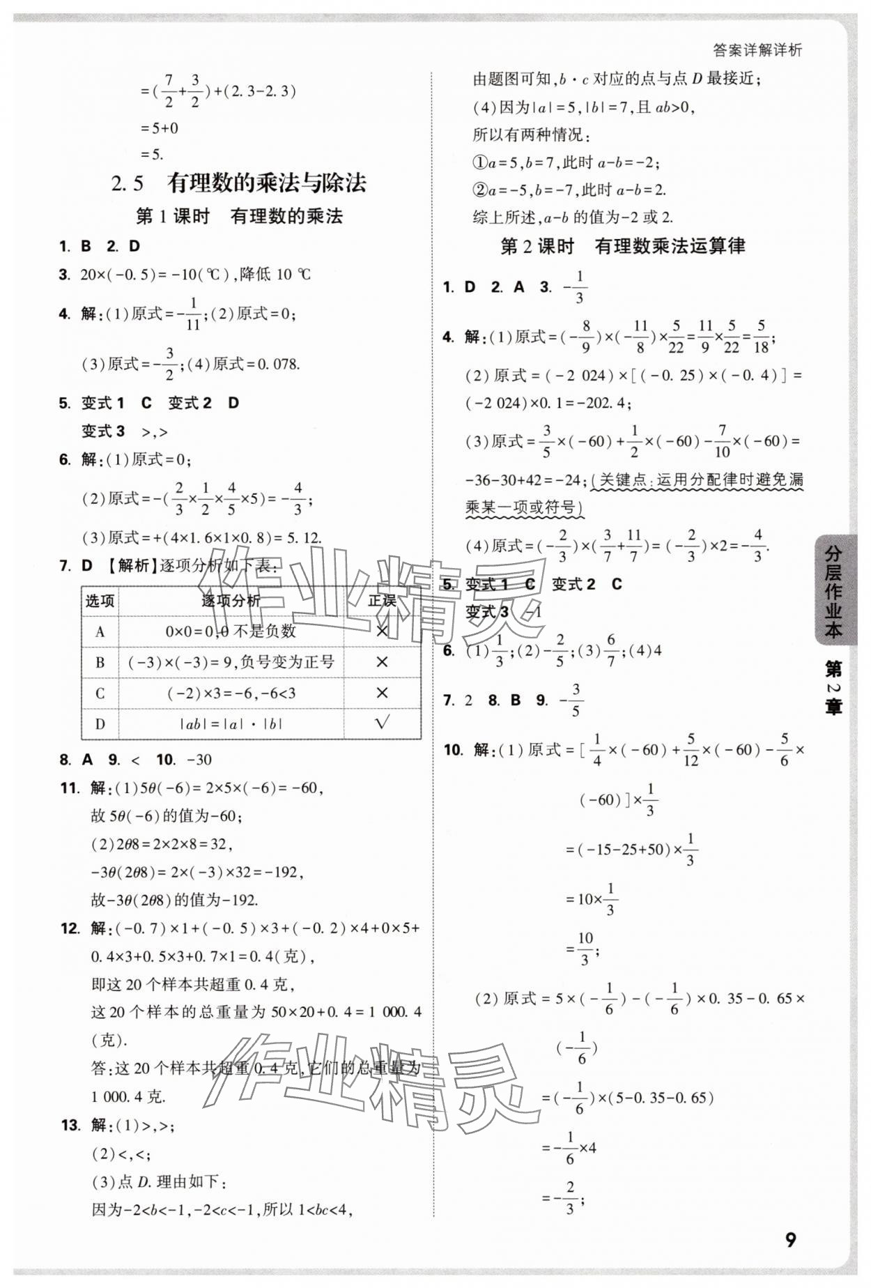 2025年万唯中考情境题七年级数学上册苏科版&nbsp;第9页