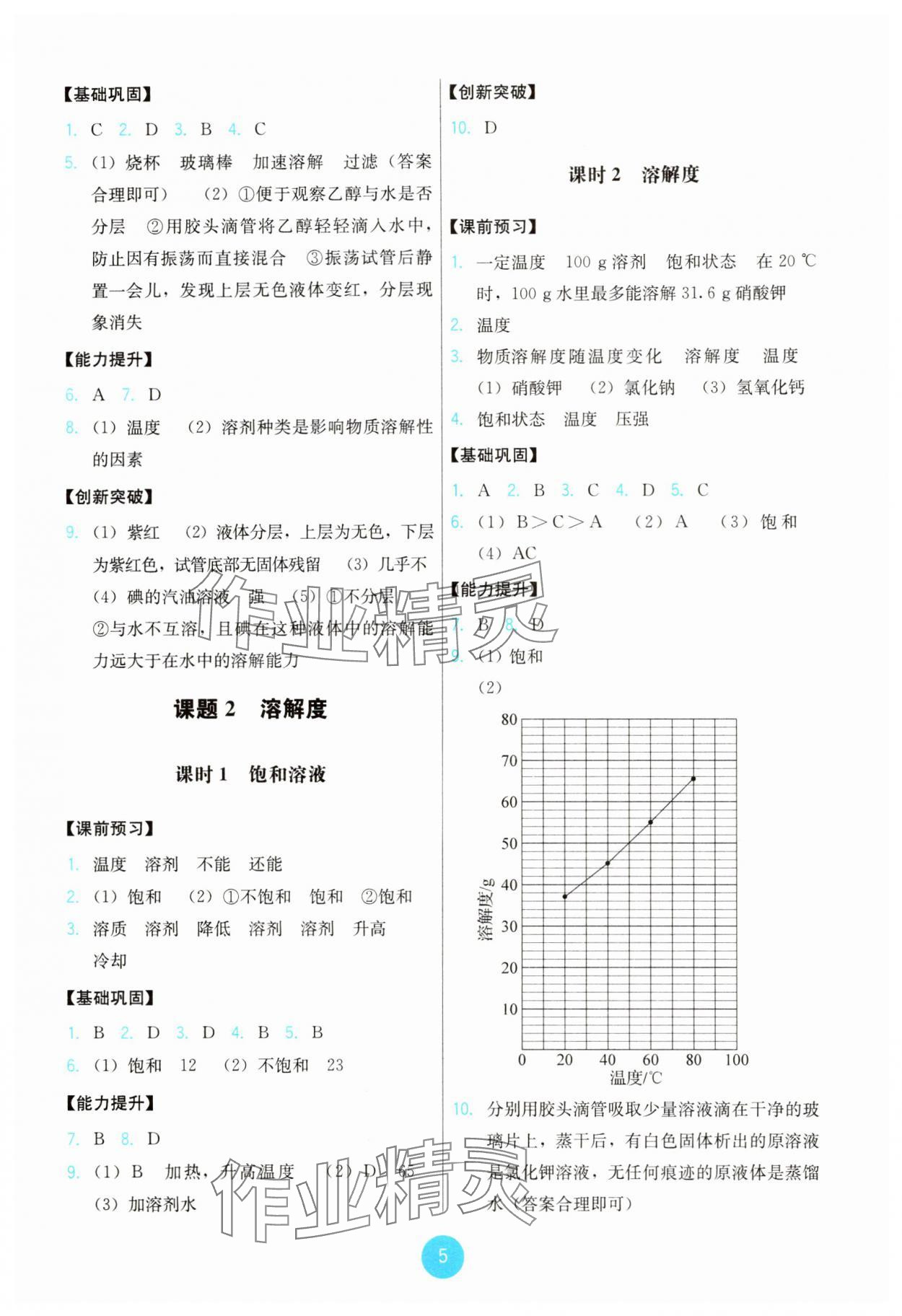 2025年能力培養(yǎng)與測(cè)試九年級(jí)化學(xué)下冊(cè)人教版 第5頁(yè)