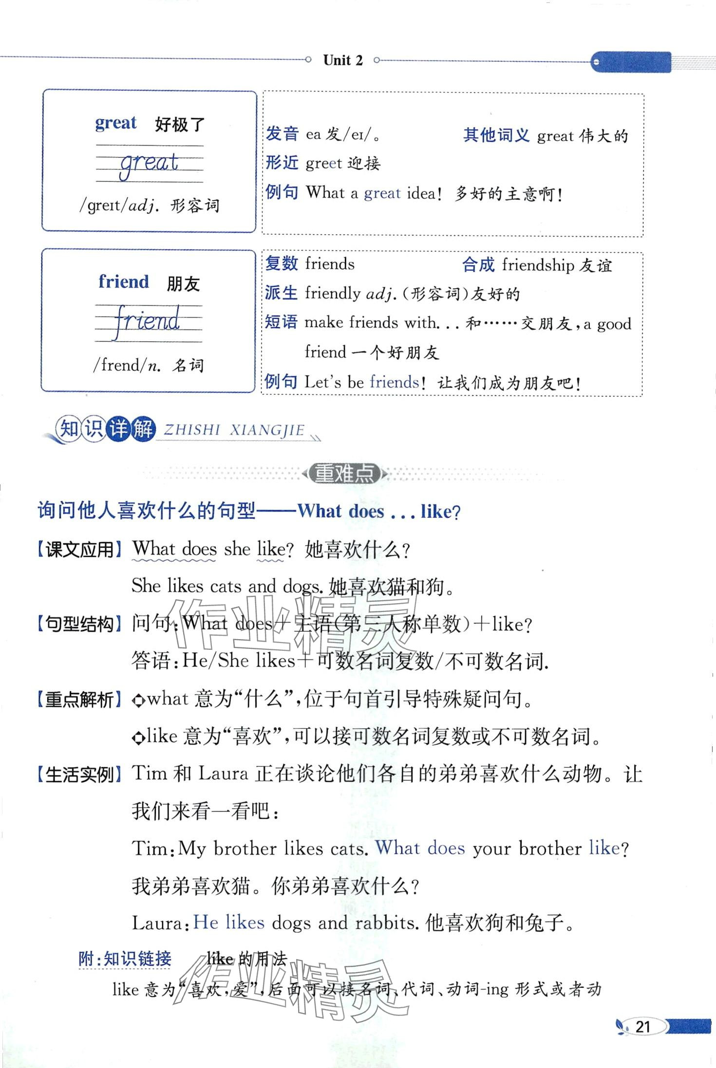 2024年教材課本三年級英語下冊湘魯教版 第21頁