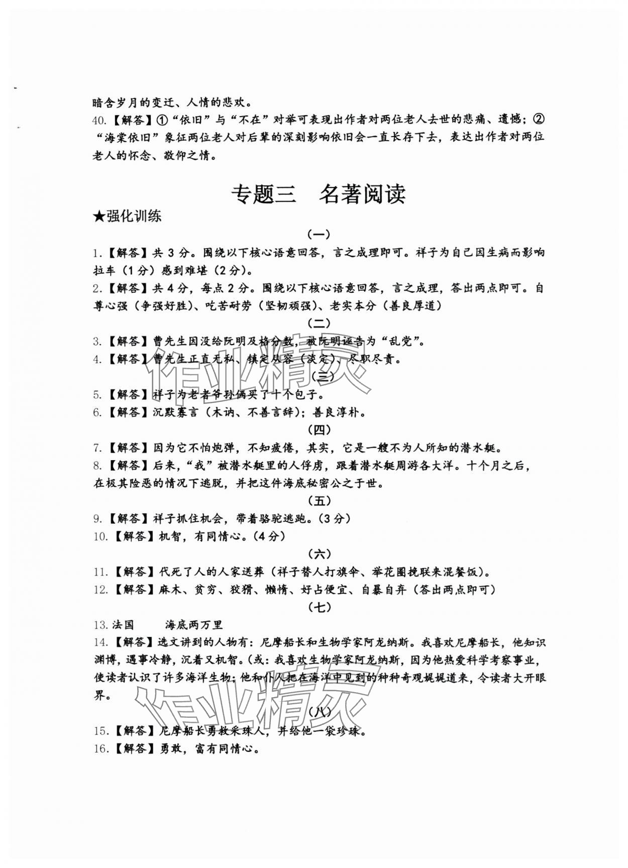 2024年新视角名校作业七年级语文下册人教版 第5页