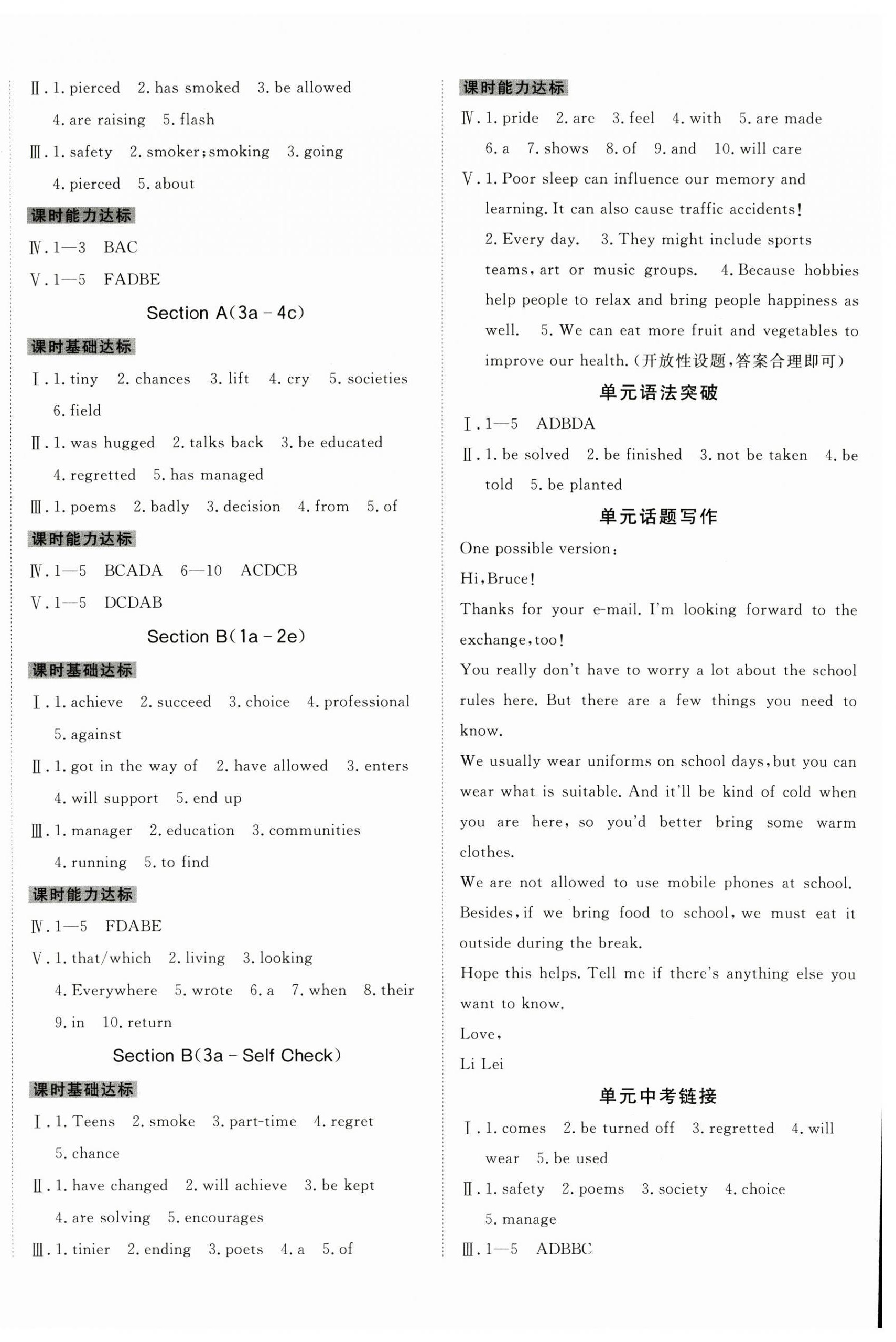 2025年同行学案学练测九年级英语全一册人教版青岛专版 第8页