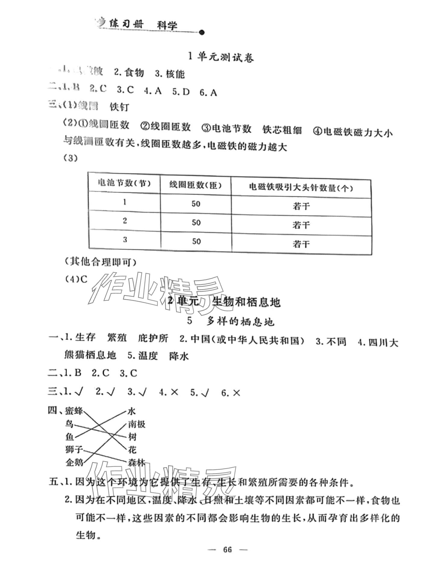 2024年同步练习册山东科学技术出版社六年级下册苏教版 第4页