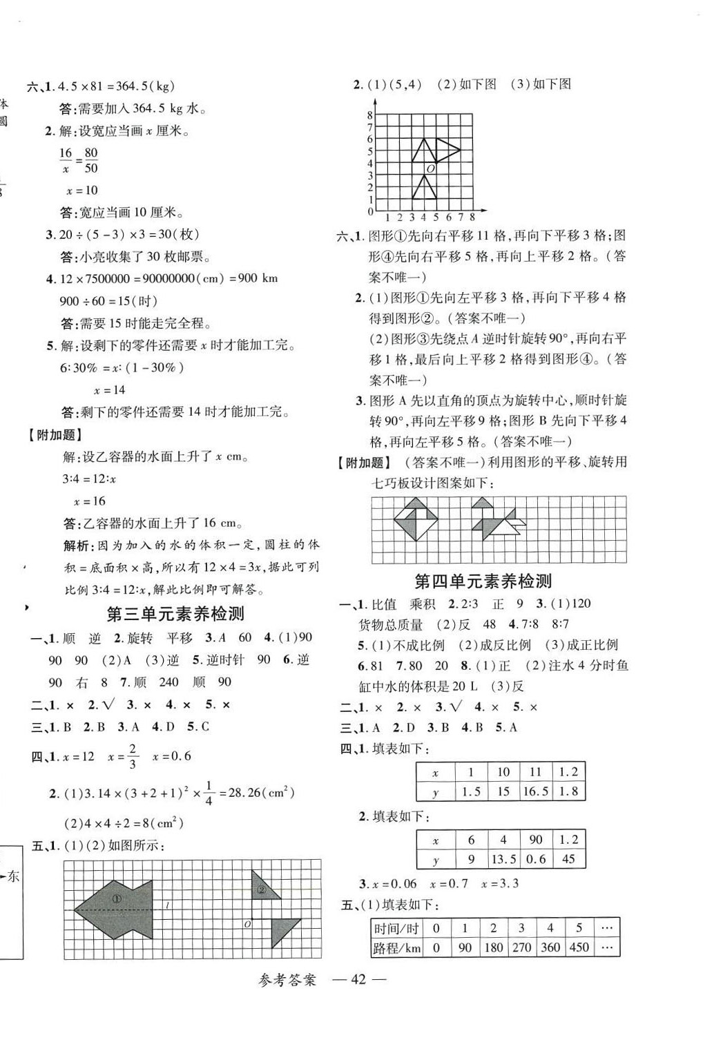 2024年高效課堂新疆青少年出版社六年級(jí)數(shù)學(xué)下冊(cè)北師大版 參考答案第2頁