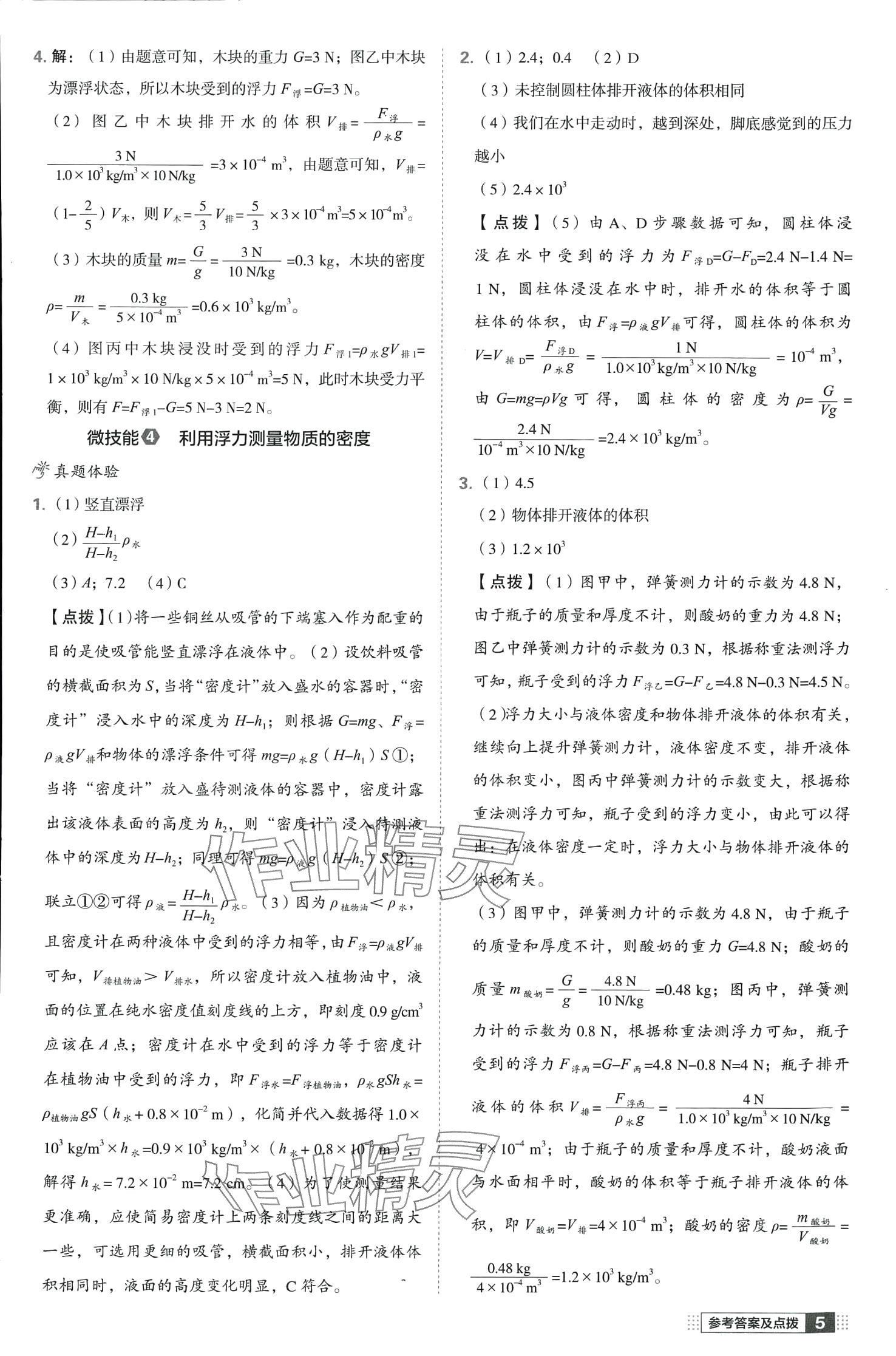 2024年荣德基点拨中考物理中考湖北专版 第5页