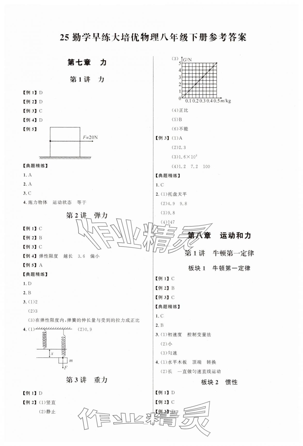 2025年勤學(xué)早練大培優(yōu)八年級(jí)物理下冊(cè)人教版 第1頁(yè)