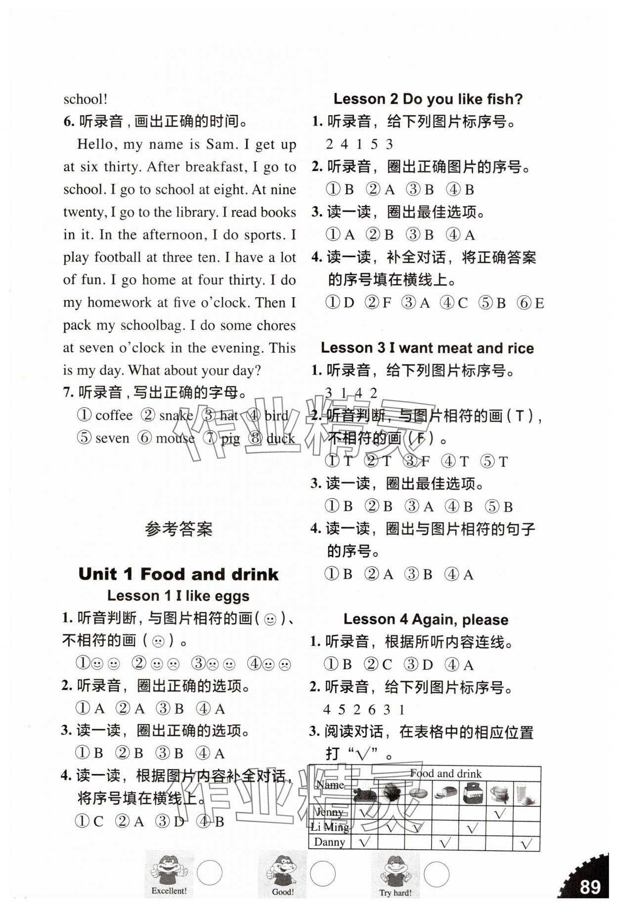 2025年同步練習冊山東友誼出版社三年級英語下冊魯科版五四制 第1頁
