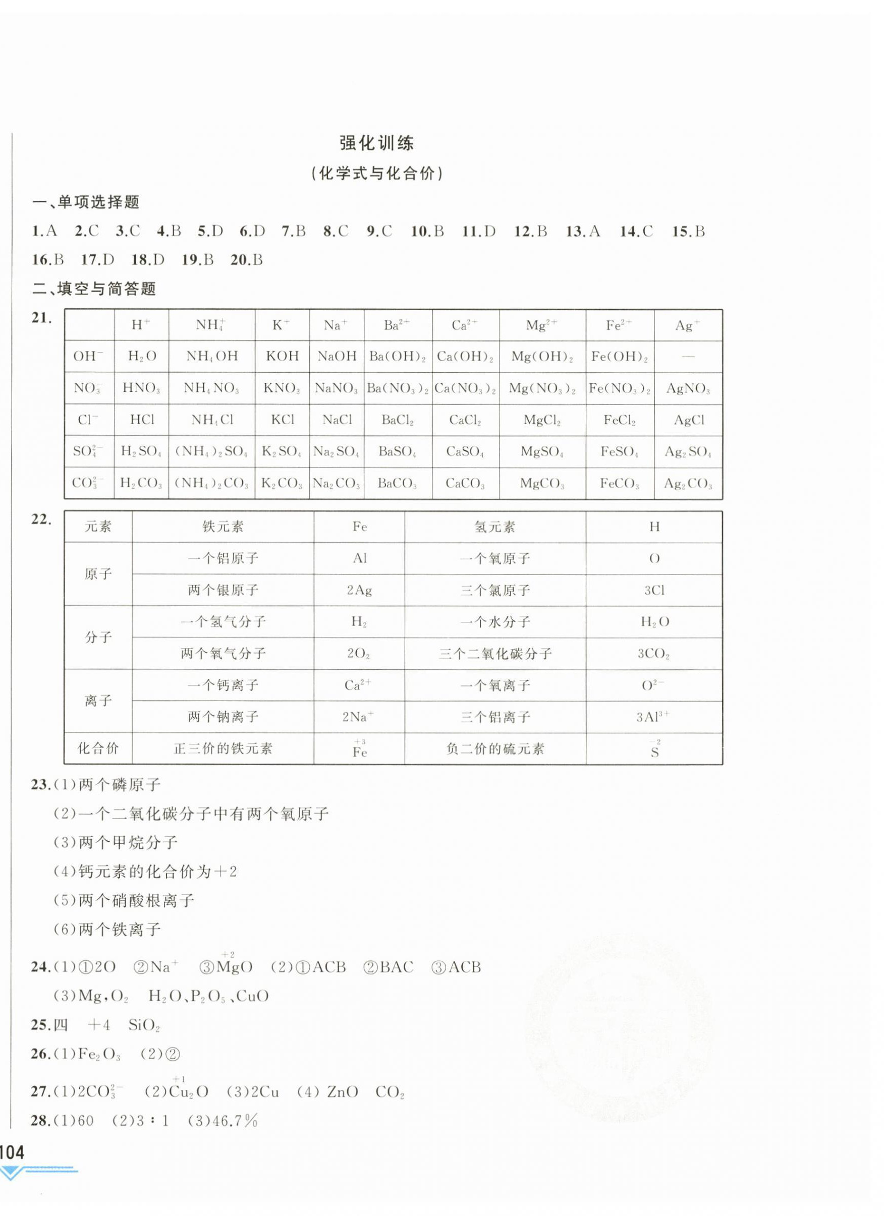 2024年競贏高效備考中考復(fù)習(xí)與研究化學(xué)吉林專版 第4頁