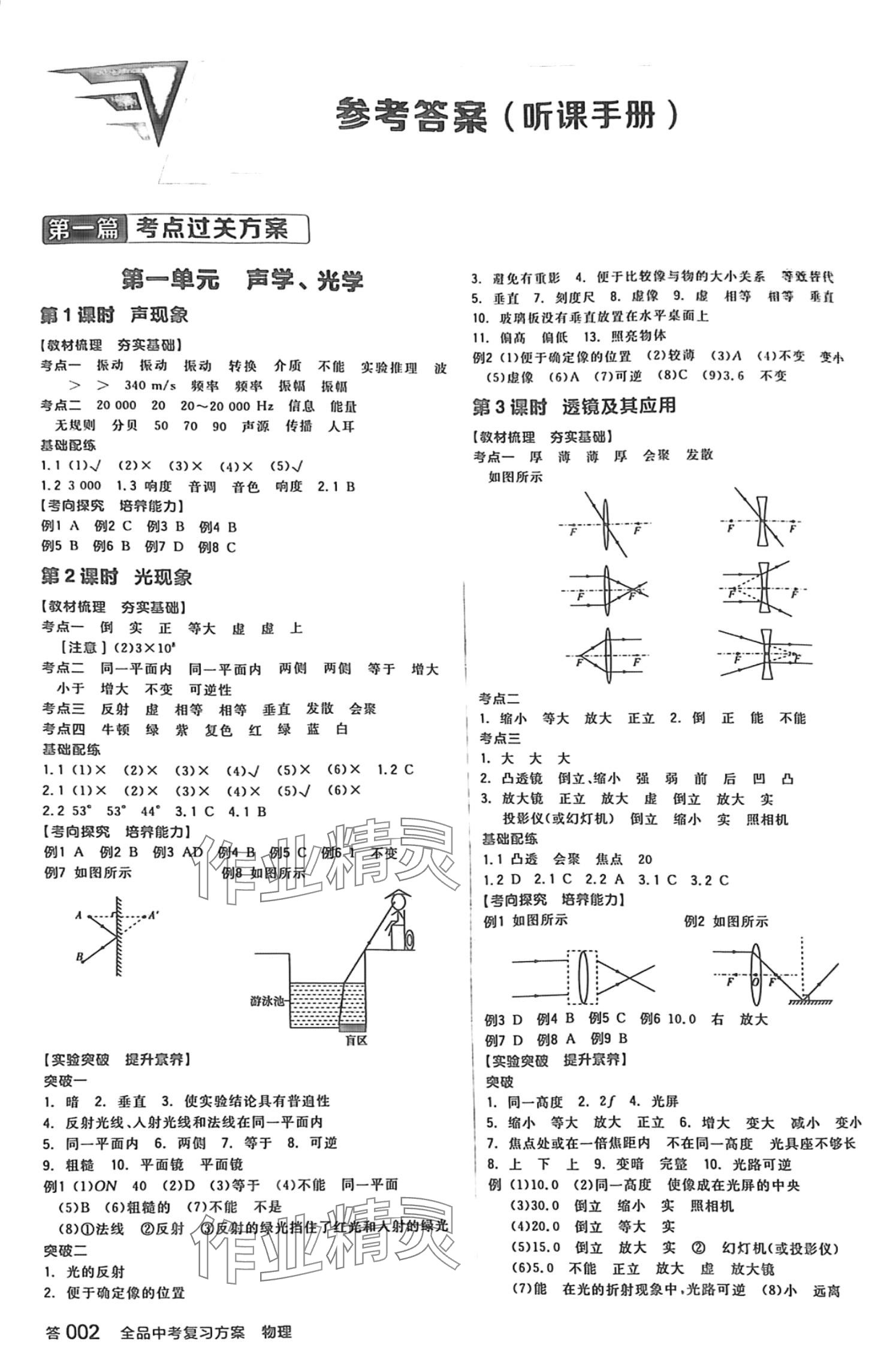 2024年全品中考復(fù)習(xí)方案物理人教版 第1頁(yè)