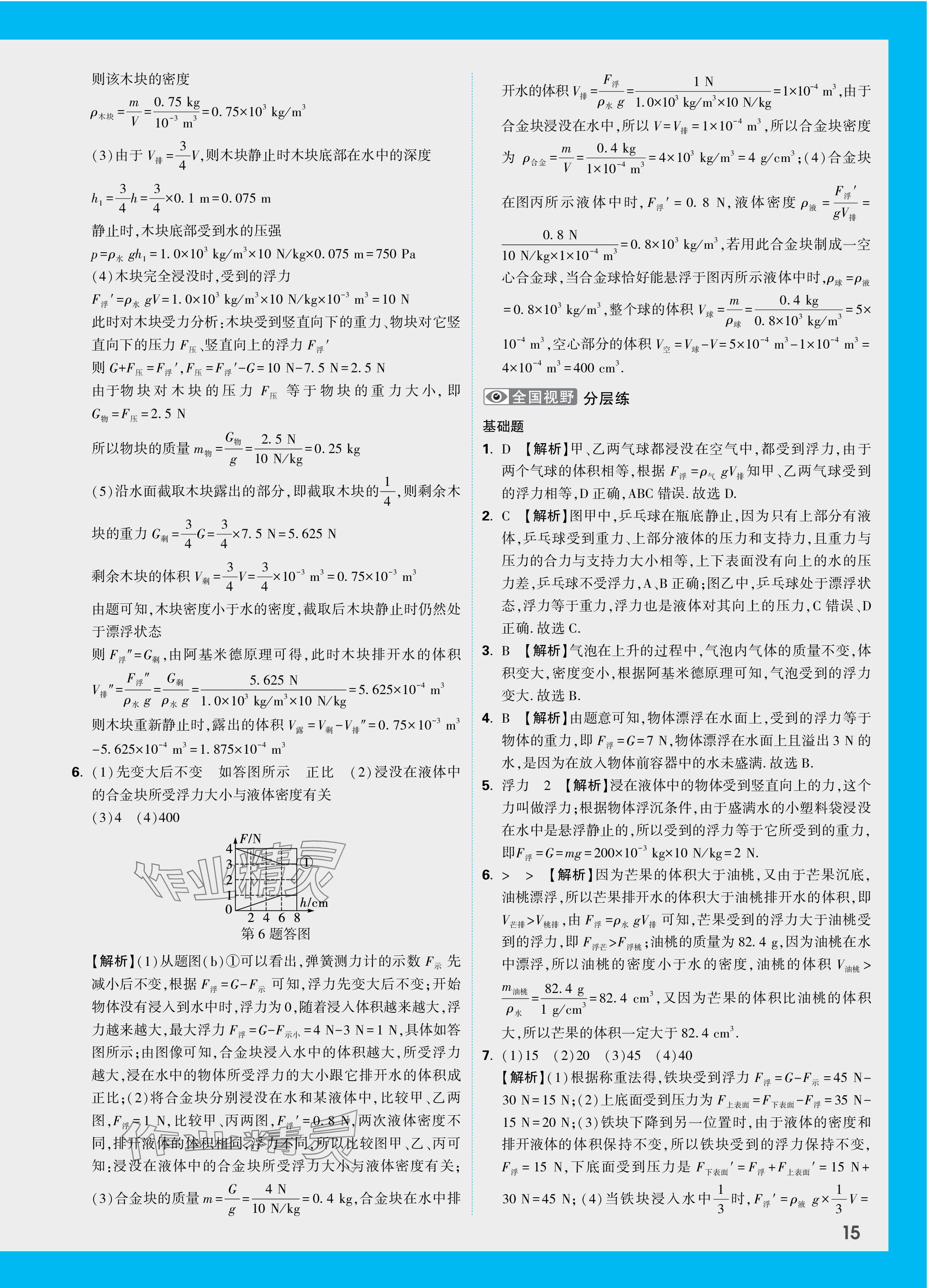 2024年万唯中考试题研究物理河北专版 参考答案第25页