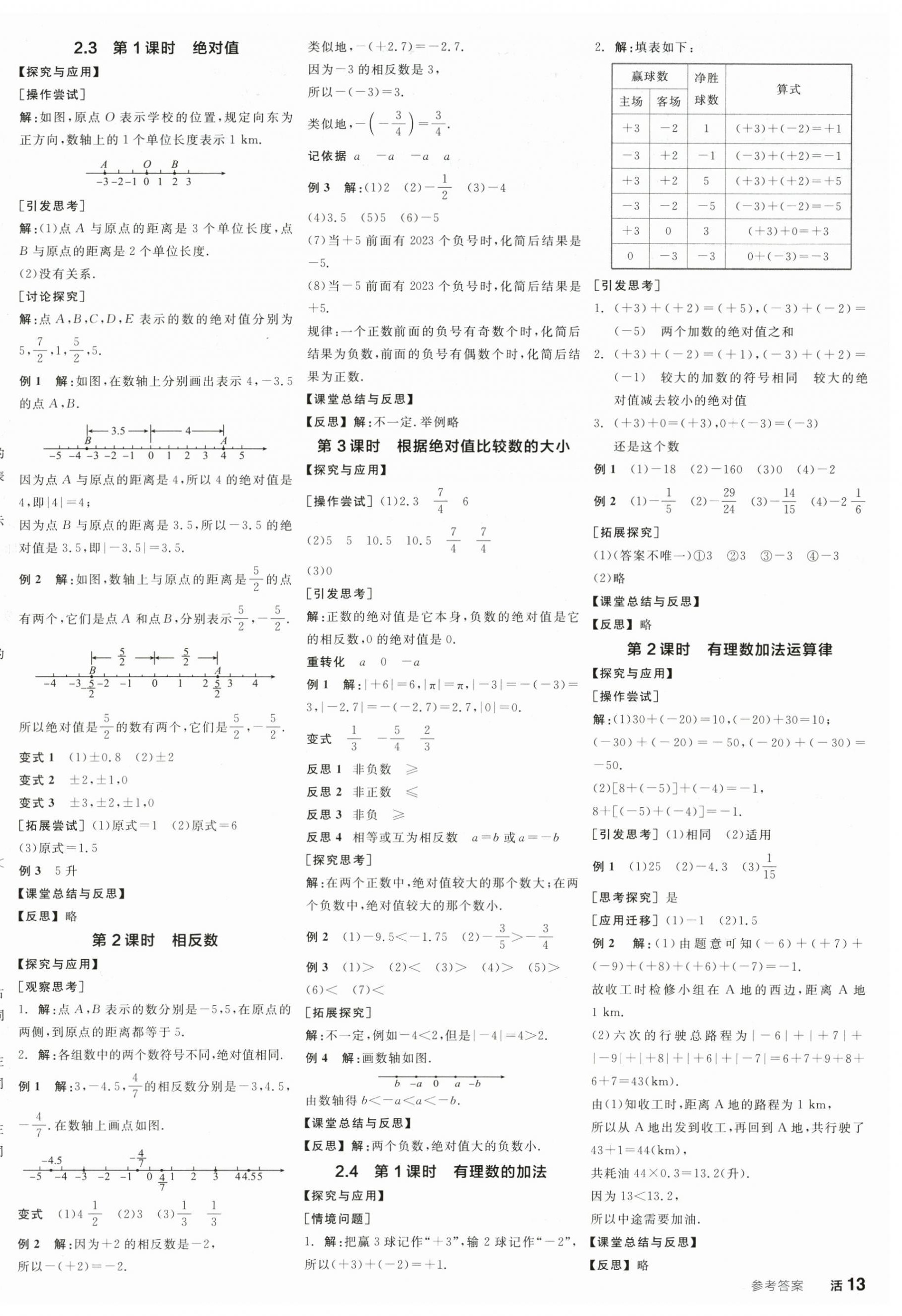 2025年全品学练考七年级数学上册苏科版江苏专版 第2页
