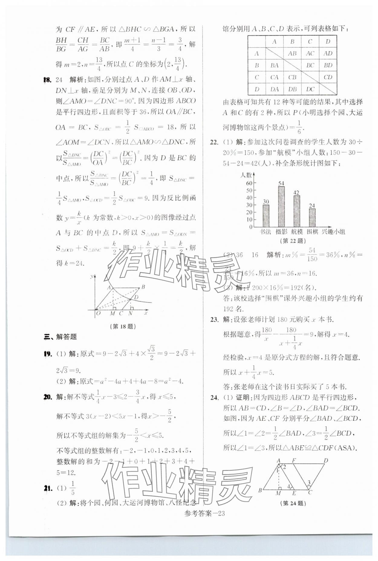 2024年揚(yáng)州市中考總復(fù)習(xí)一卷通數(shù)學(xué) 第23頁