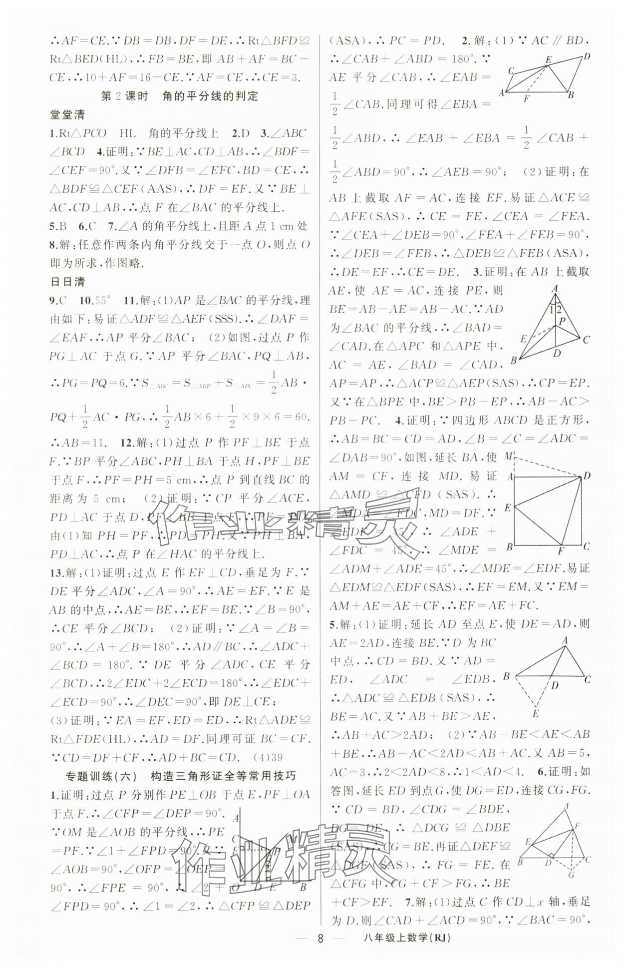 2024年四清導航八年級數(shù)學上冊人教版河南專版 第8頁