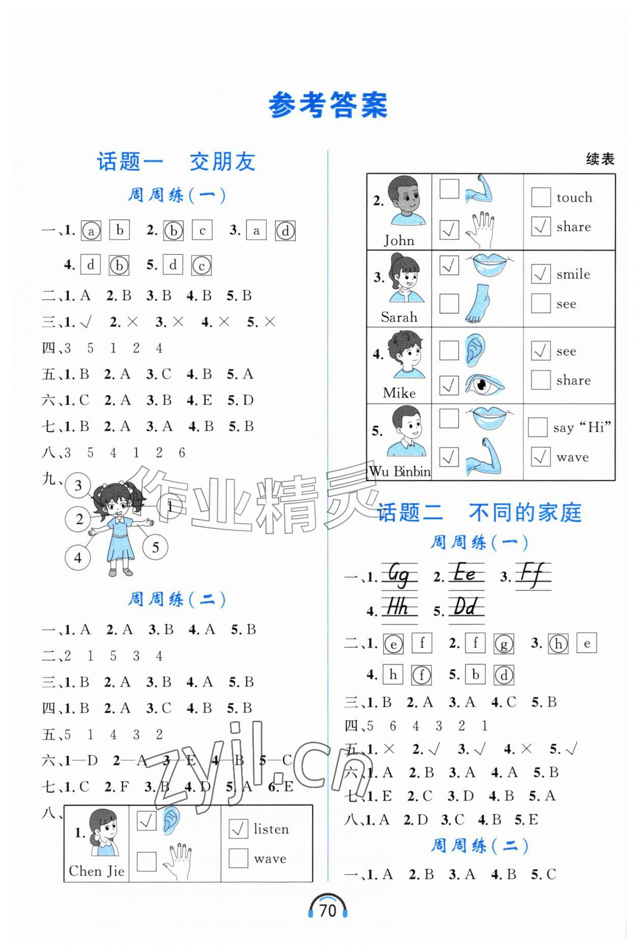 2026年资源与评价黑龙江教育出版社三年级英语听力上册A版&nbsp;第2页