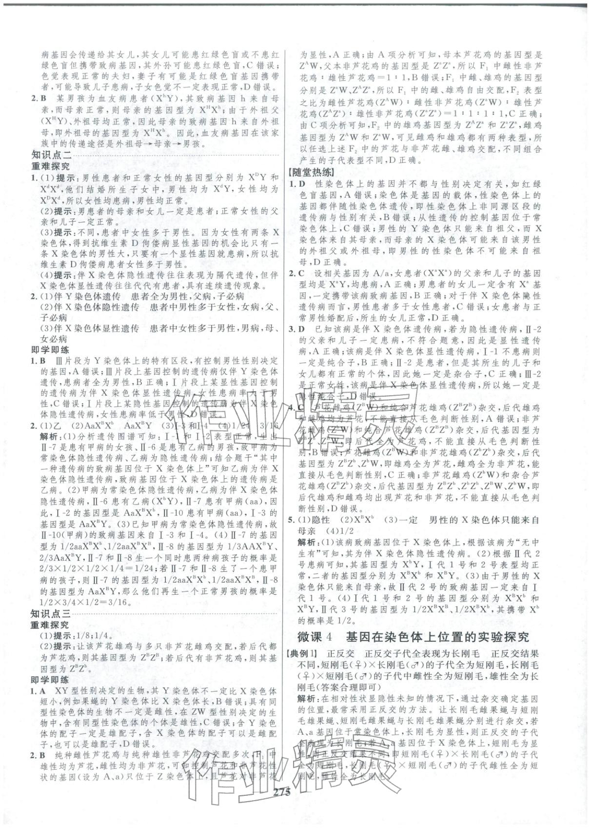 2025年三维设计高中生物必修第二册通&nbsp;第11页