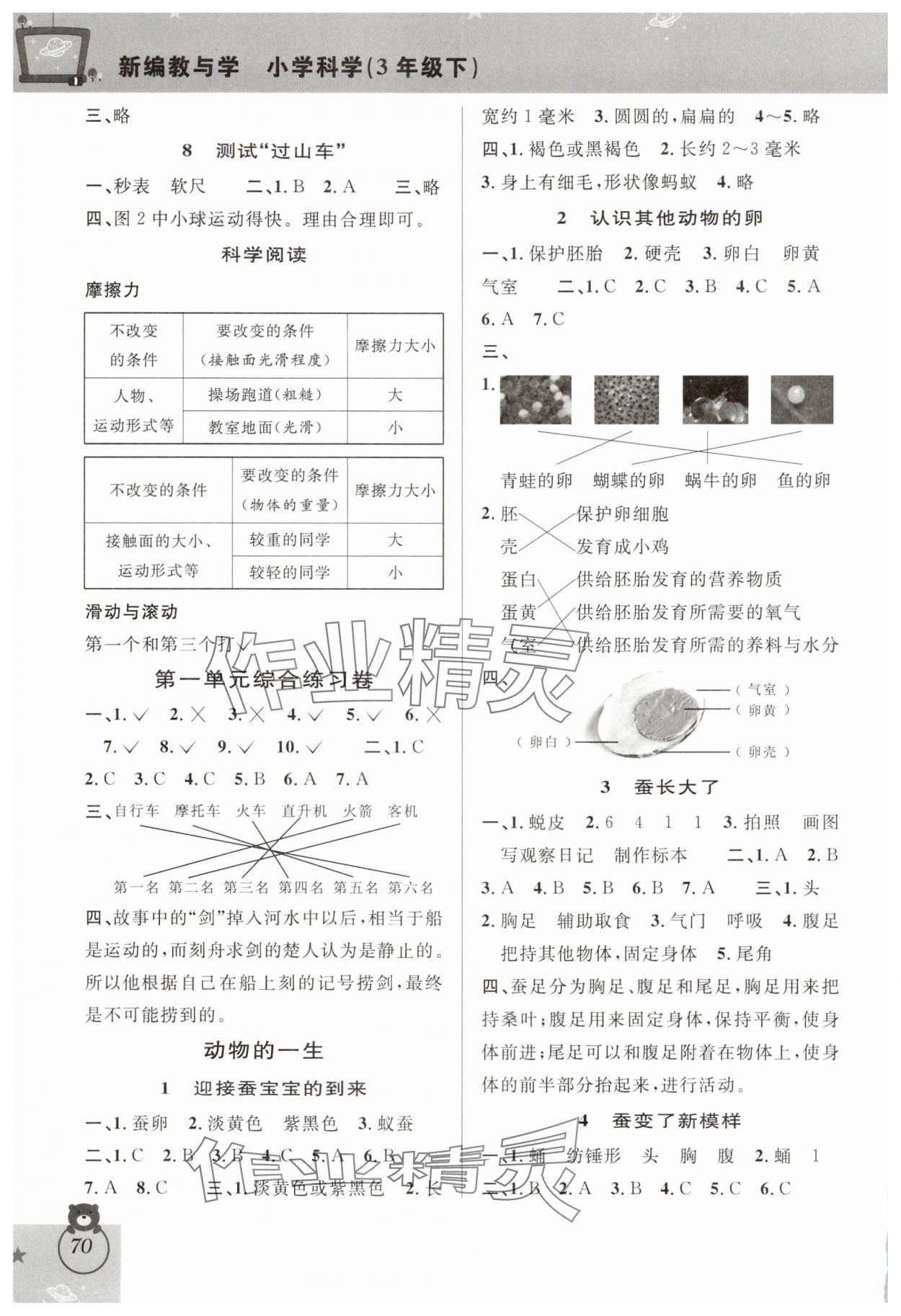 2025年新編教與學三年級科學下冊教科版 第2頁