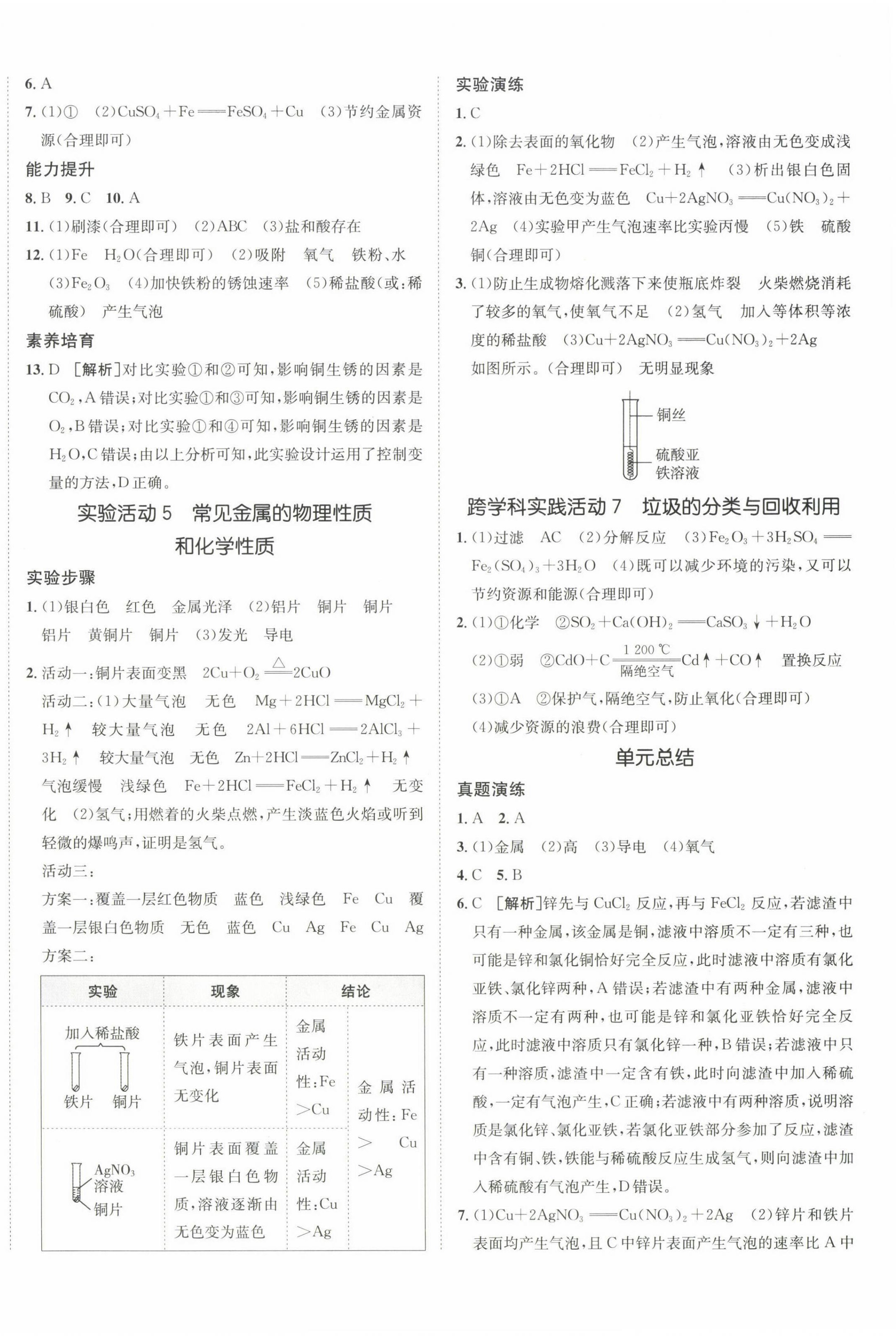 2025年同行學案學練測九年級化學下冊人教版 第4頁