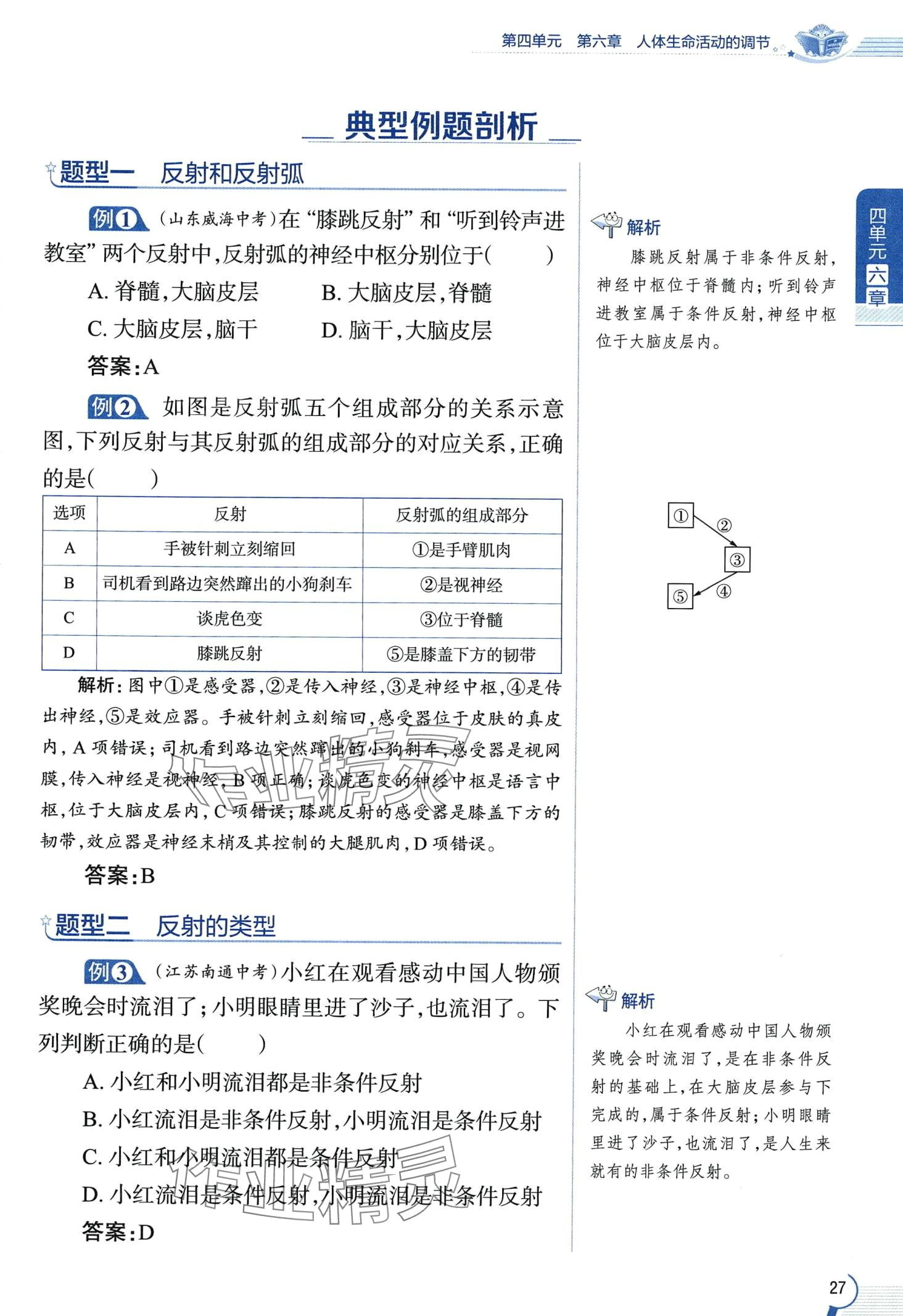 2024年教材课本七年级生物下册鲁科版&nbsp;第27页