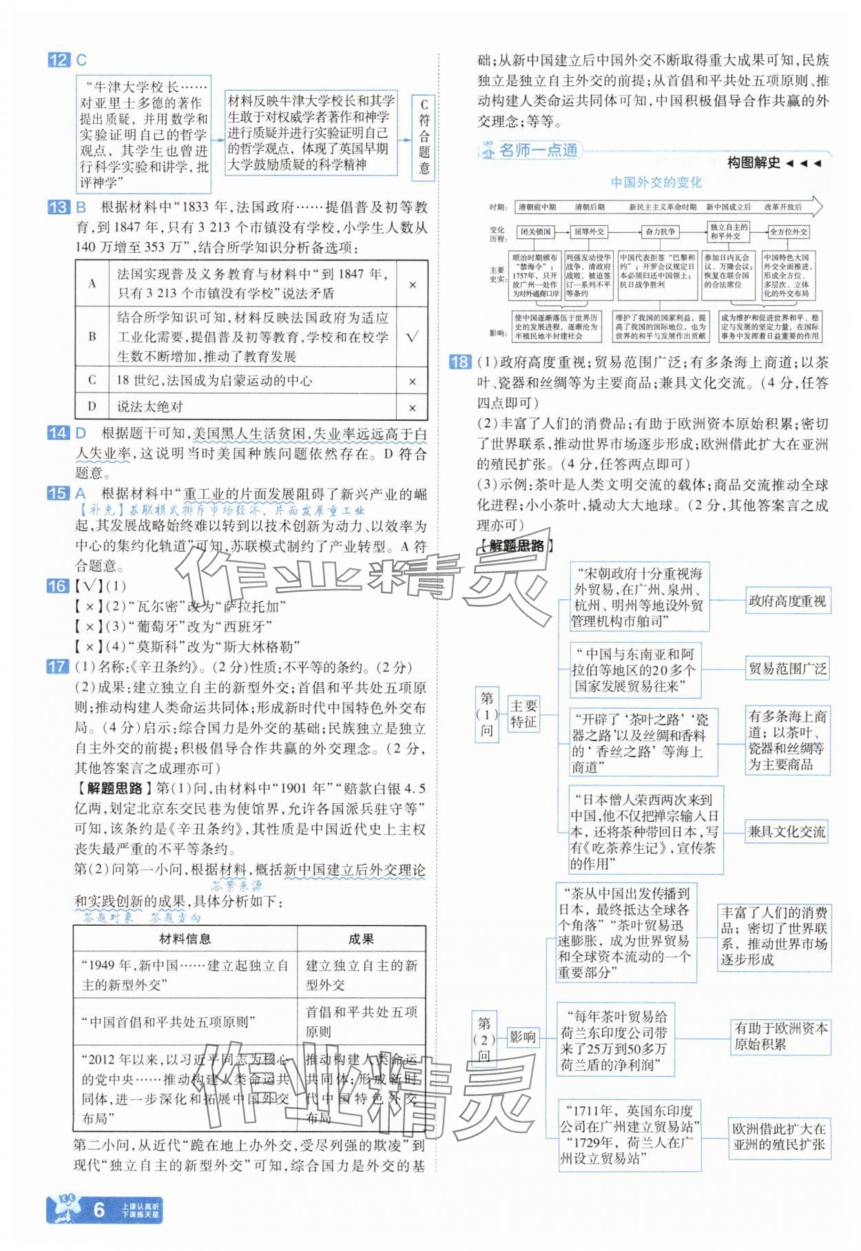 2025年金考卷45套匯編歷史人教版安徽專版 參考答案第5頁(yè)